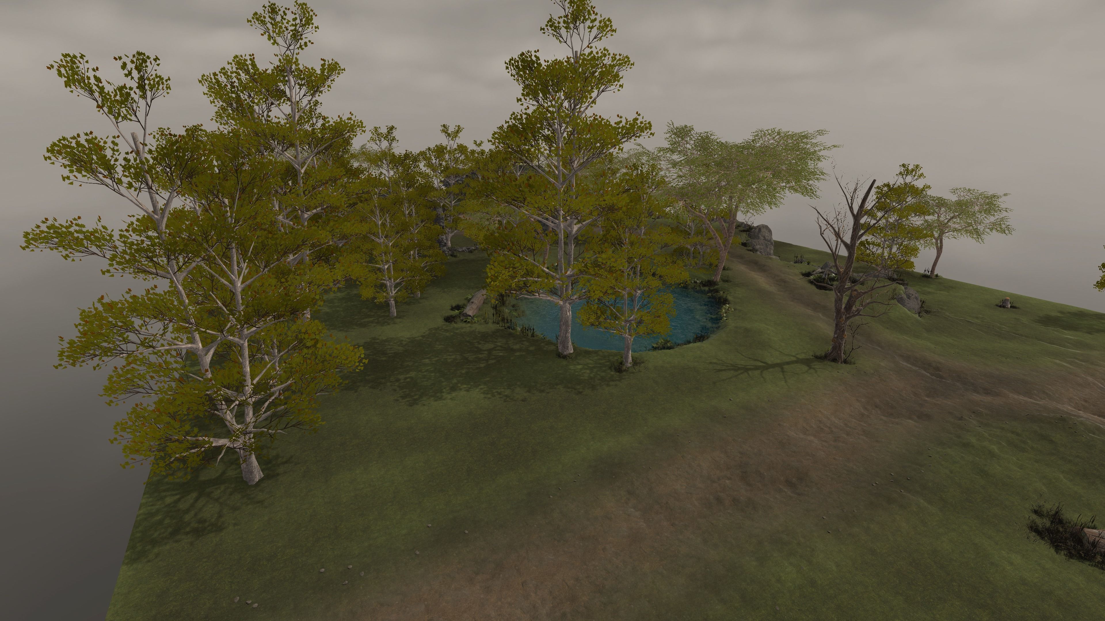 Unity ready Level Design - Fantasy - Nature Low-poly 3D model_3