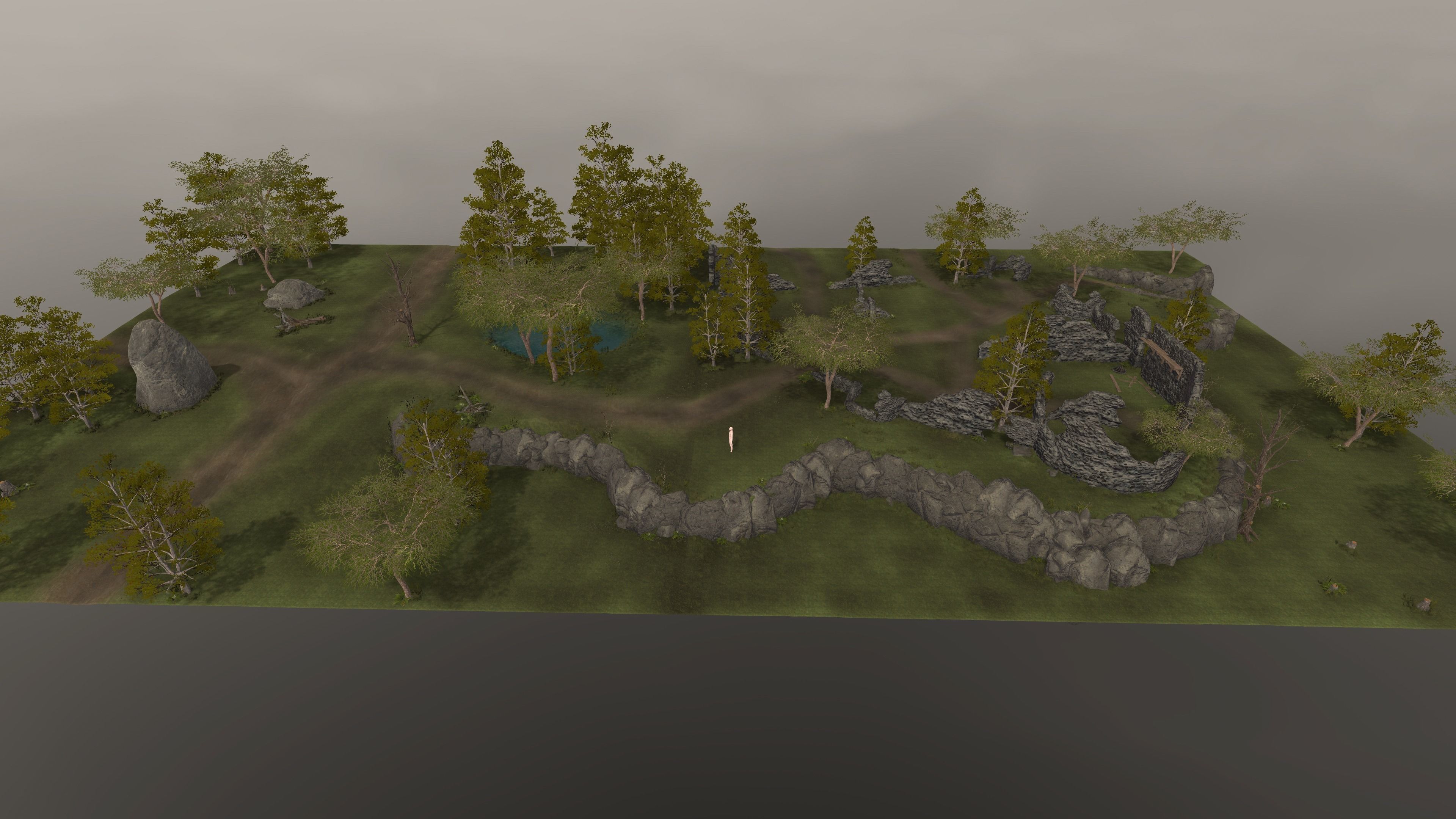 Unity ready Level Design - Fantasy - Nature Low-poly 3D model_1