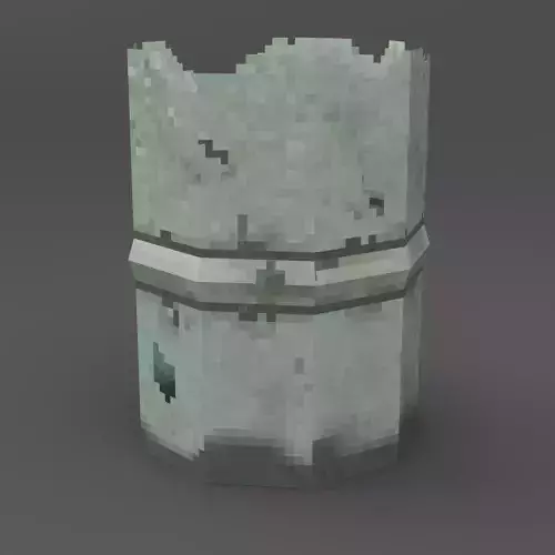 Rusty barrel - PBR Pixel art - PSX Retro Style Low-poly 3D model