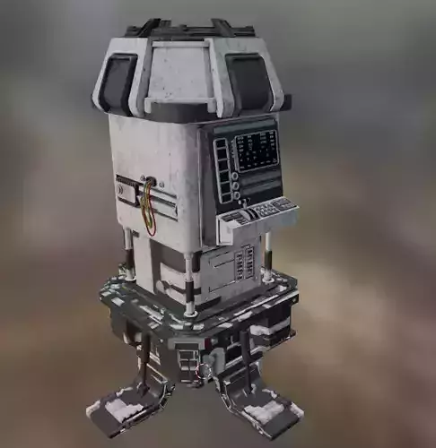 seismic refractor  Low-poly 3D model