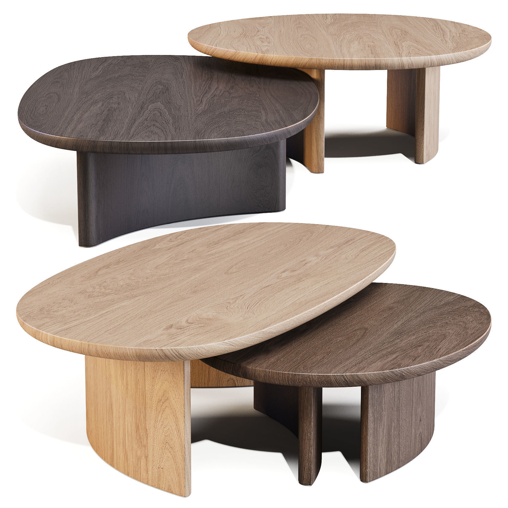 Arco Dew - Coffee Tables Set 01 3D model_5