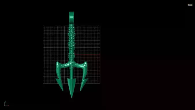 Poseidon Trident 3D print model