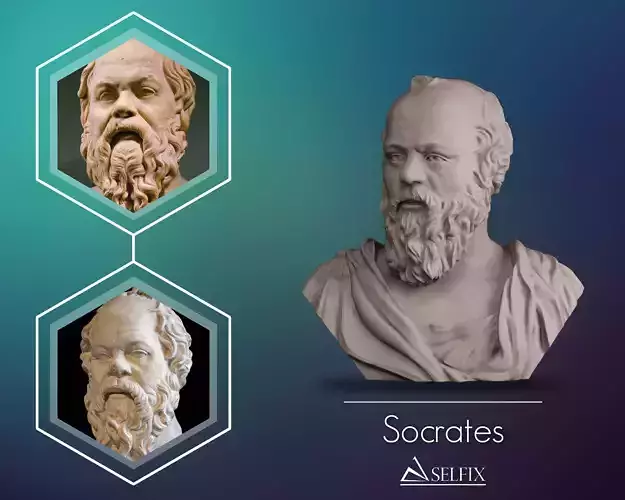 Socrates Bust 3D print model