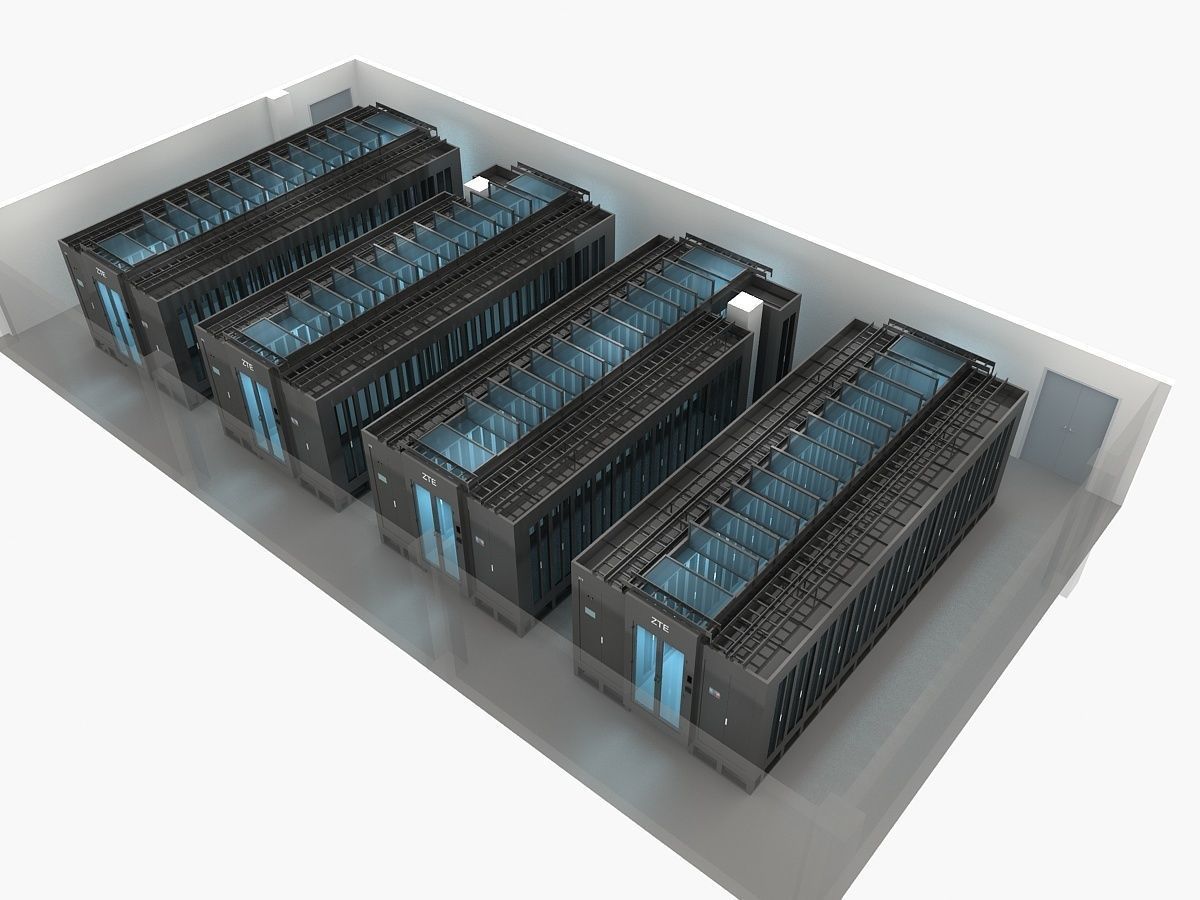 Server Rack 3D model_1