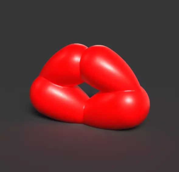 Lips Shape Free 3D model_0