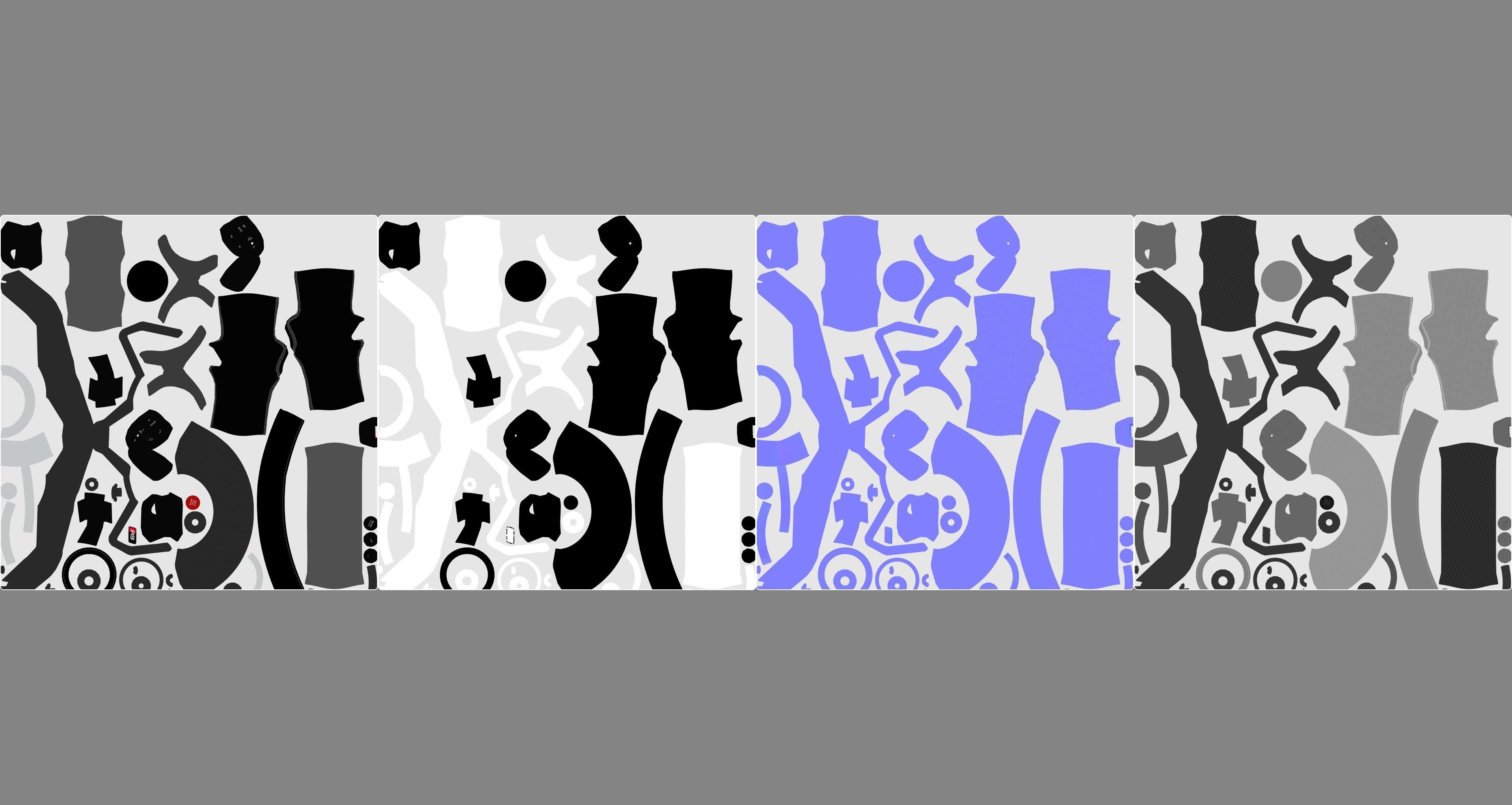 audi R8 Steering wheel 3D model_33