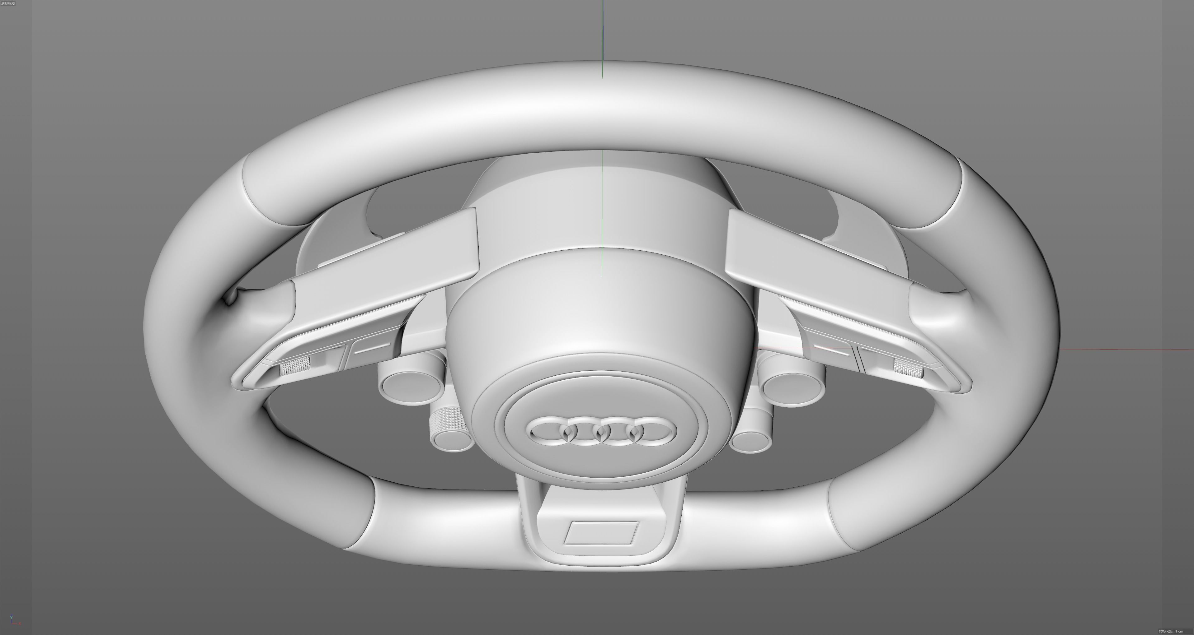 audi R8 Steering wheel 3D model_14