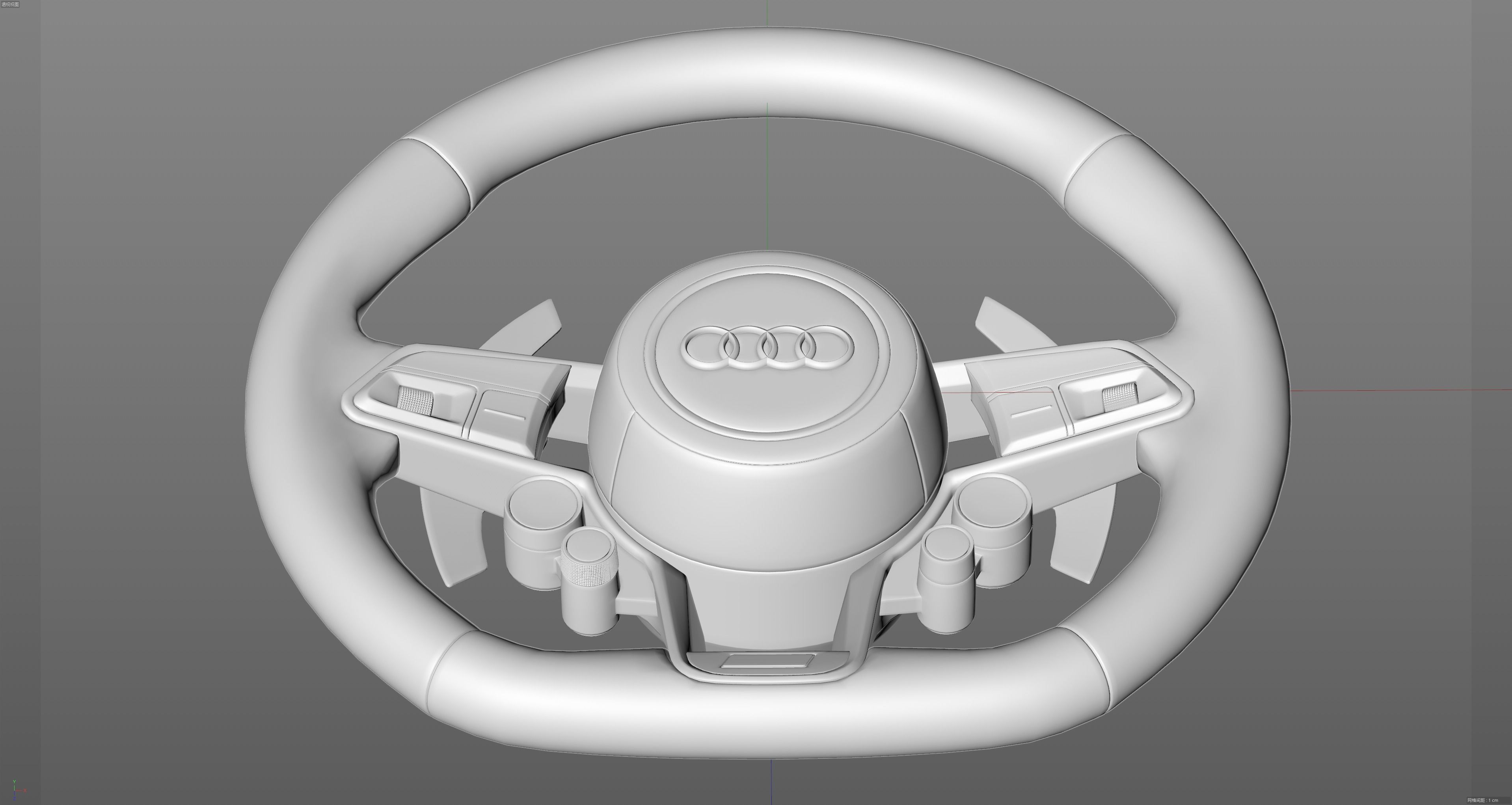 audi R8 Steering wheel 3D model_15
