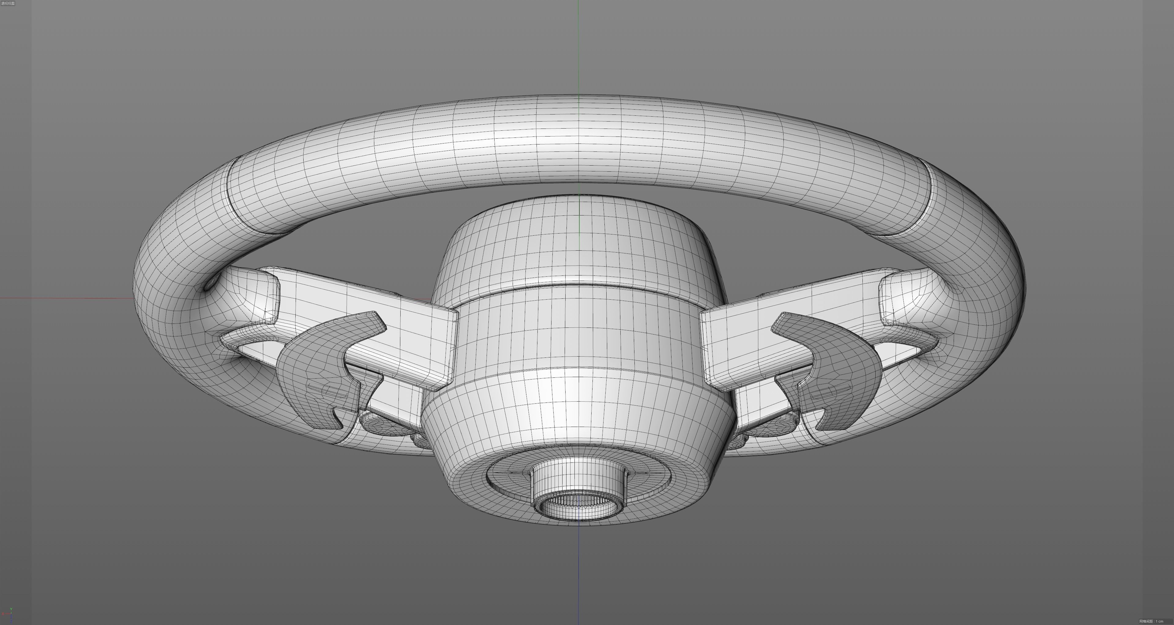 audi R8 Steering wheel 3D model_32