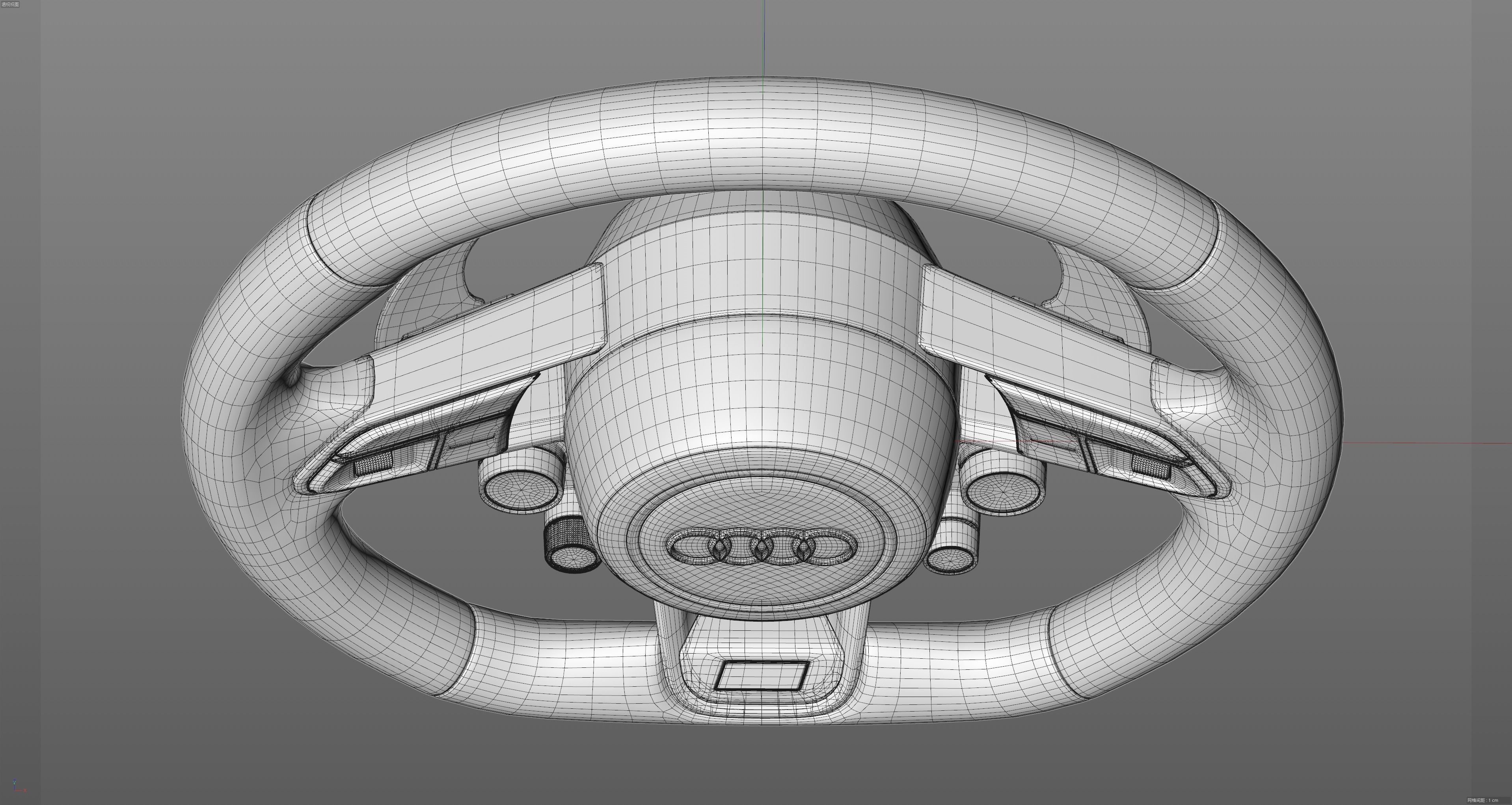 audi R8 Steering wheel 3D model_25