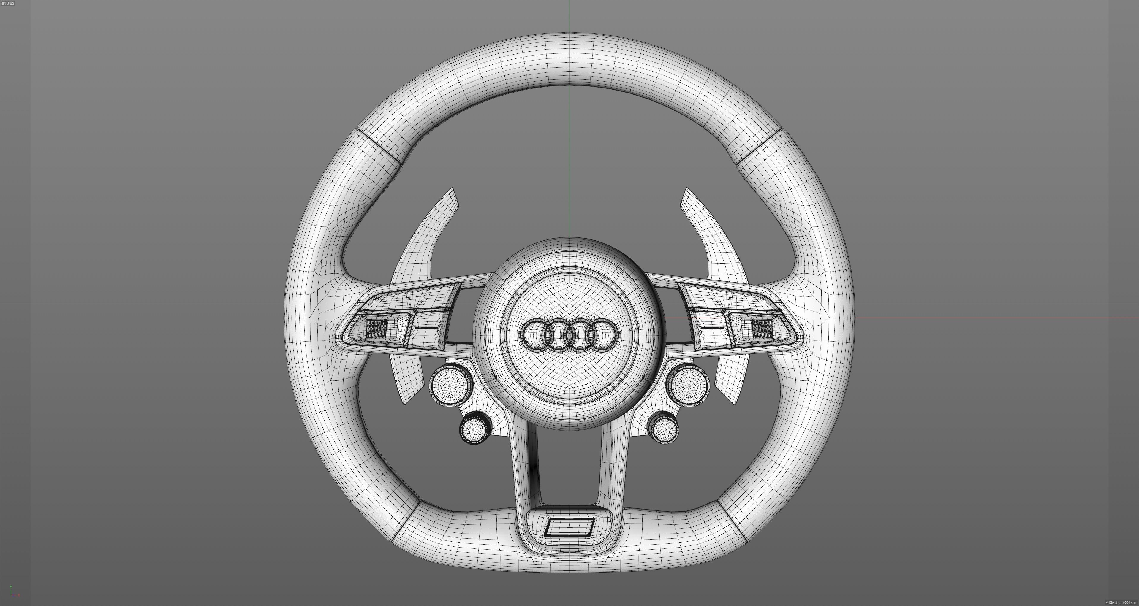 audi R8 Steering wheel 3D model_22