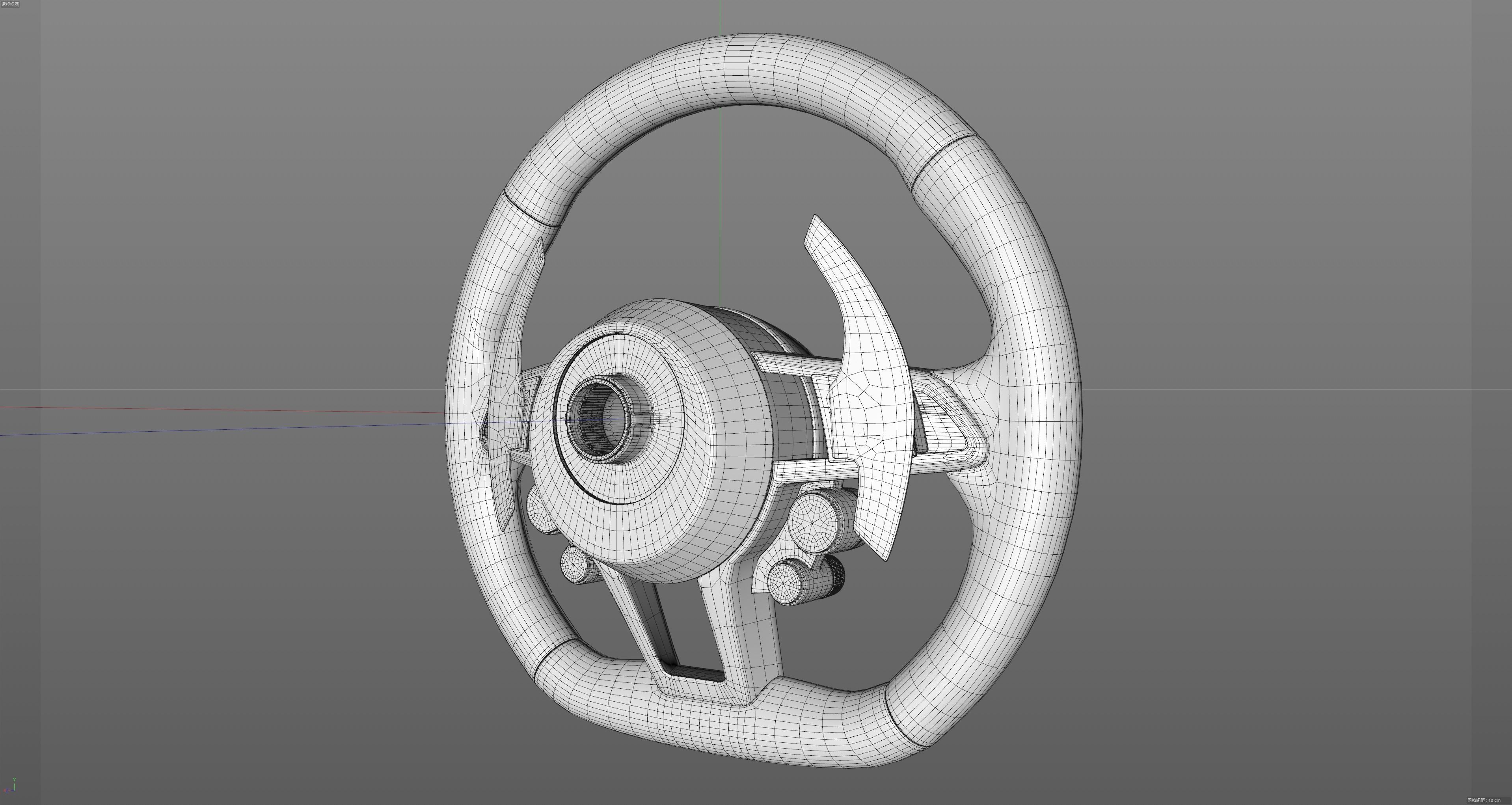 audi R8 Steering wheel 3D model_30