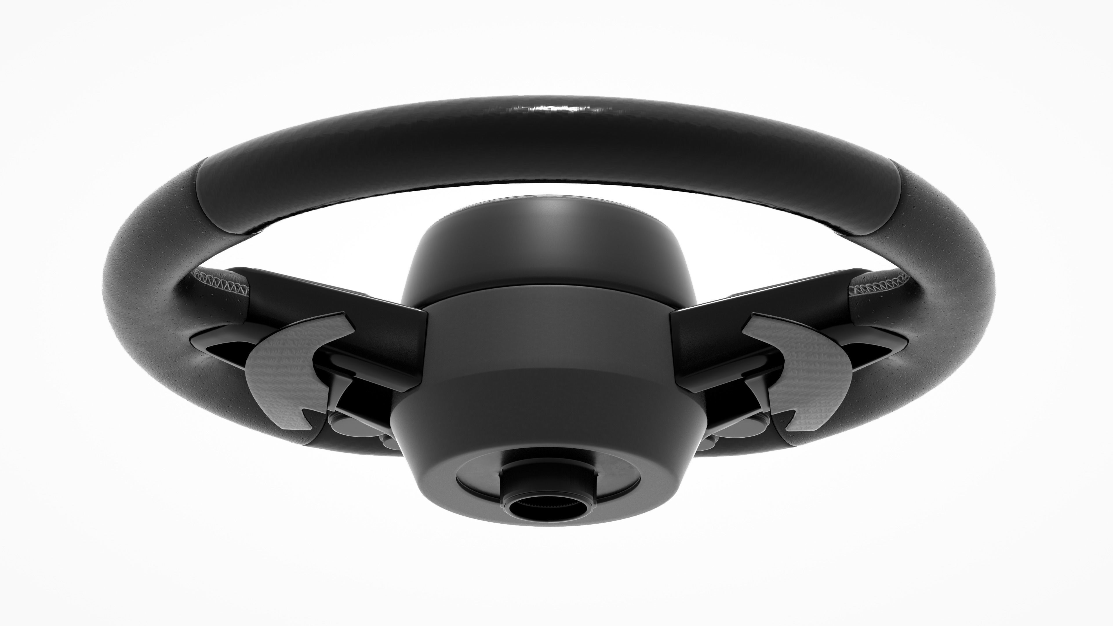 audi R8 Steering wheel 3D model_10