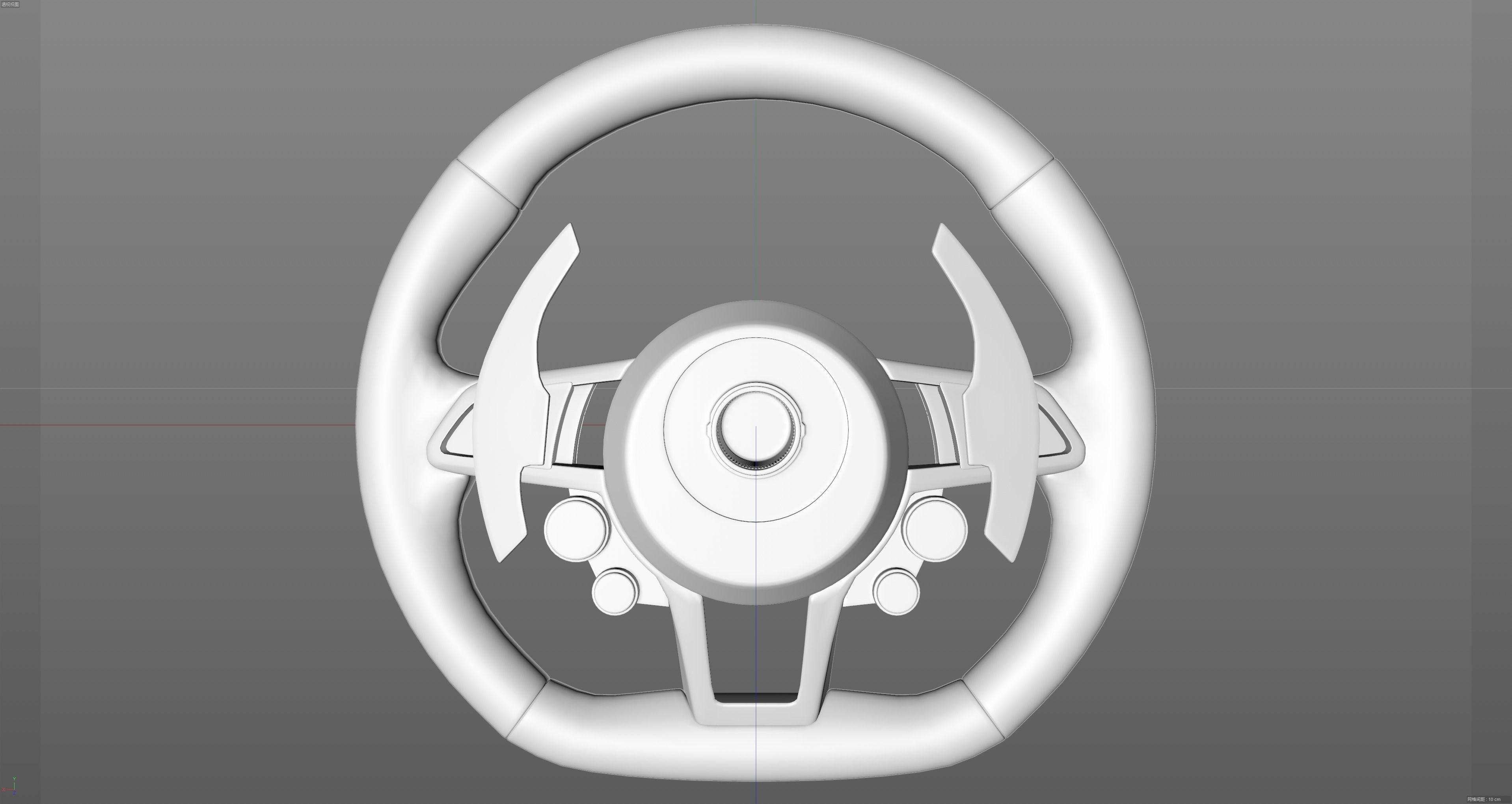 audi R8 Steering wheel 3D model_20