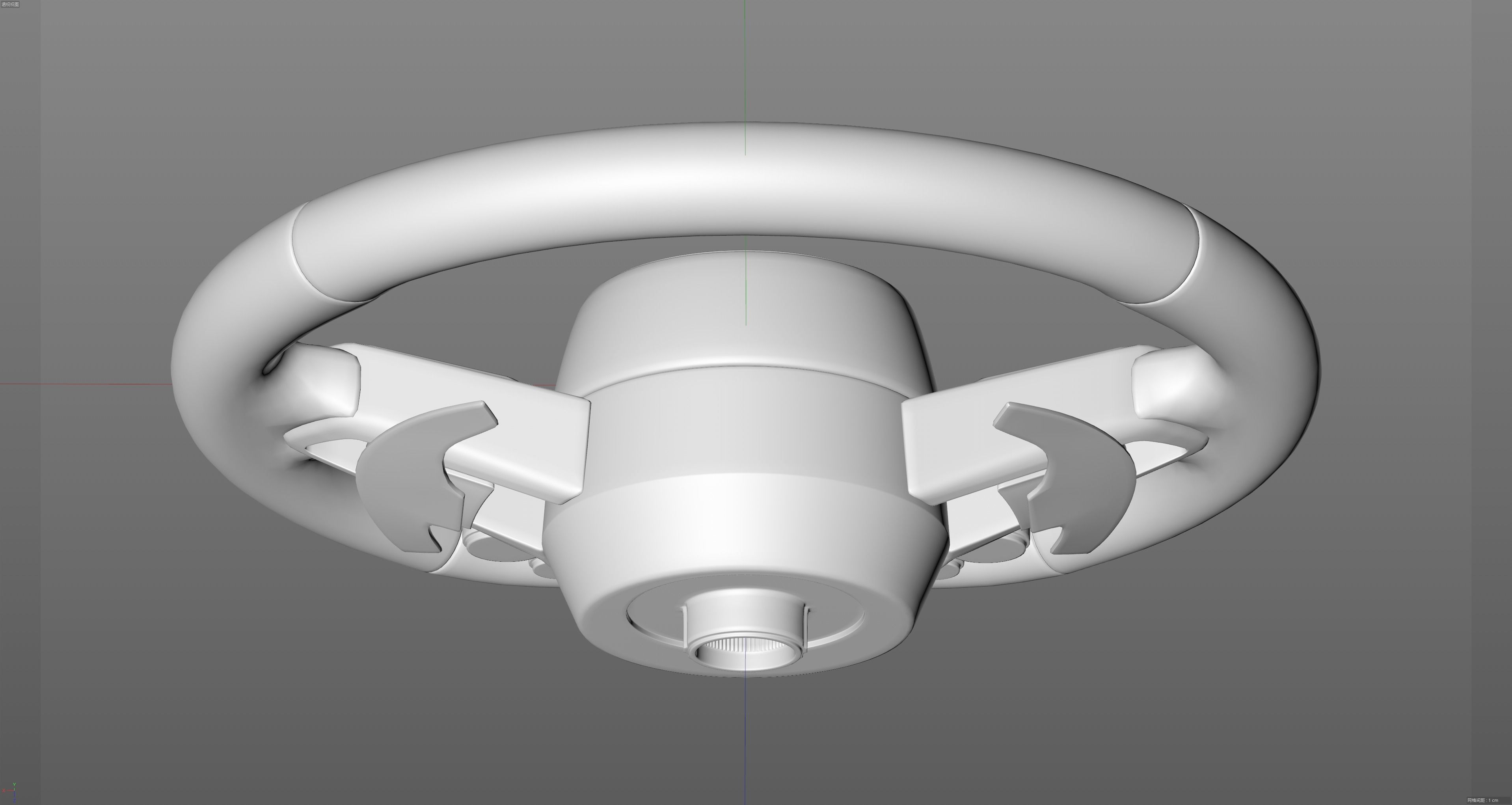 audi R8 Steering wheel 3D model_21