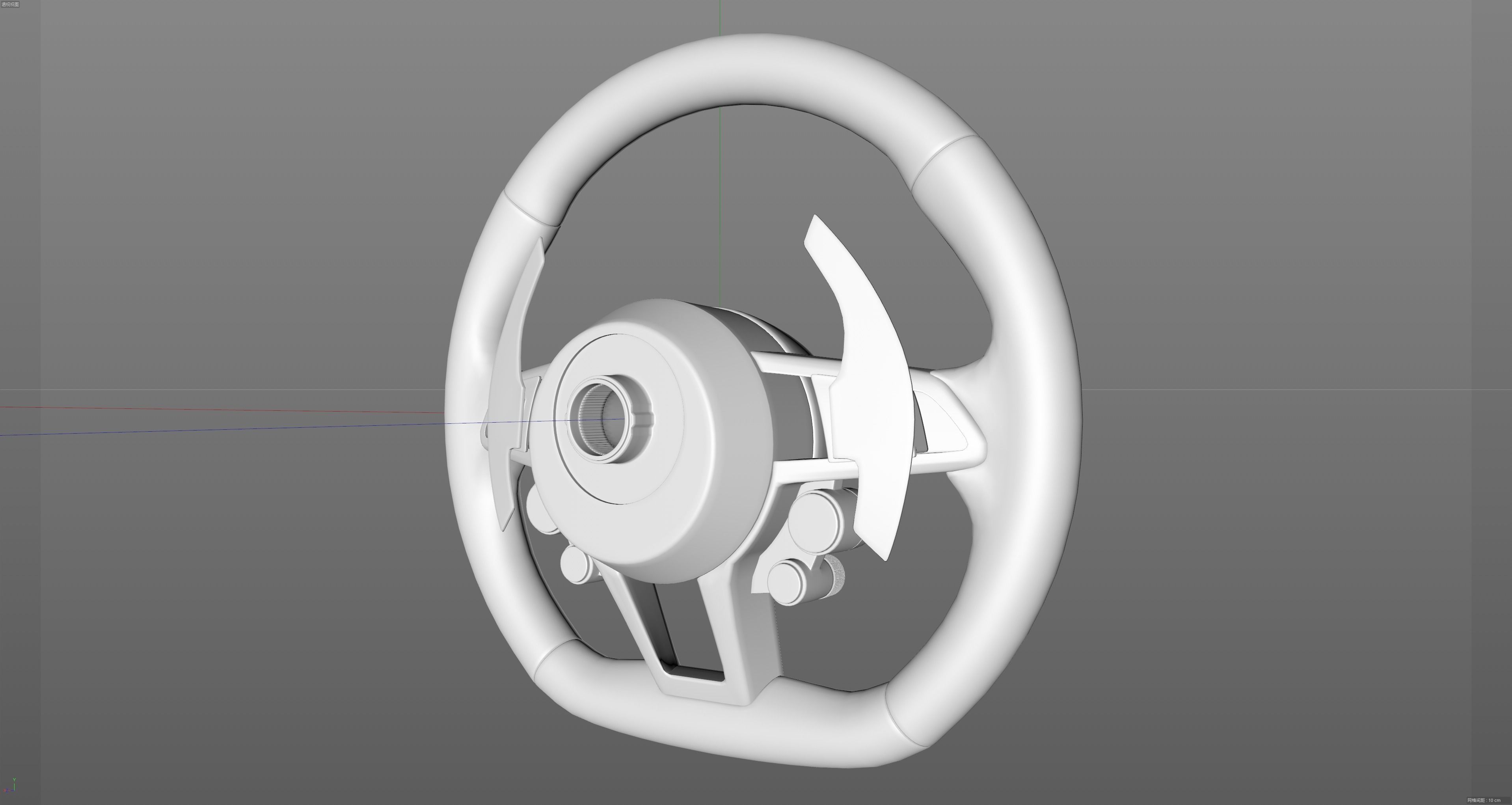 audi R8 Steering wheel 3D model_19