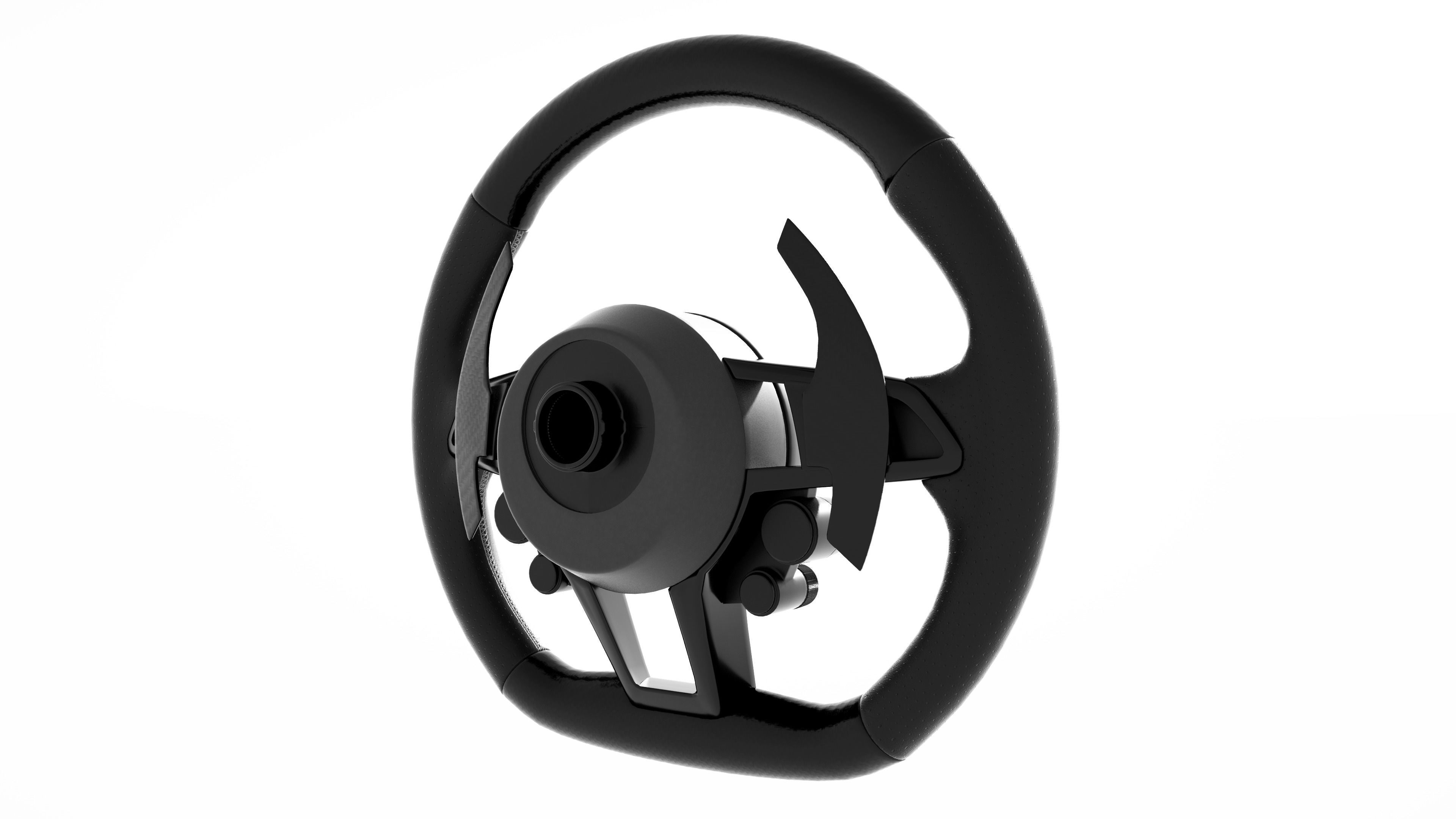 audi R8 Steering wheel 3D model_8