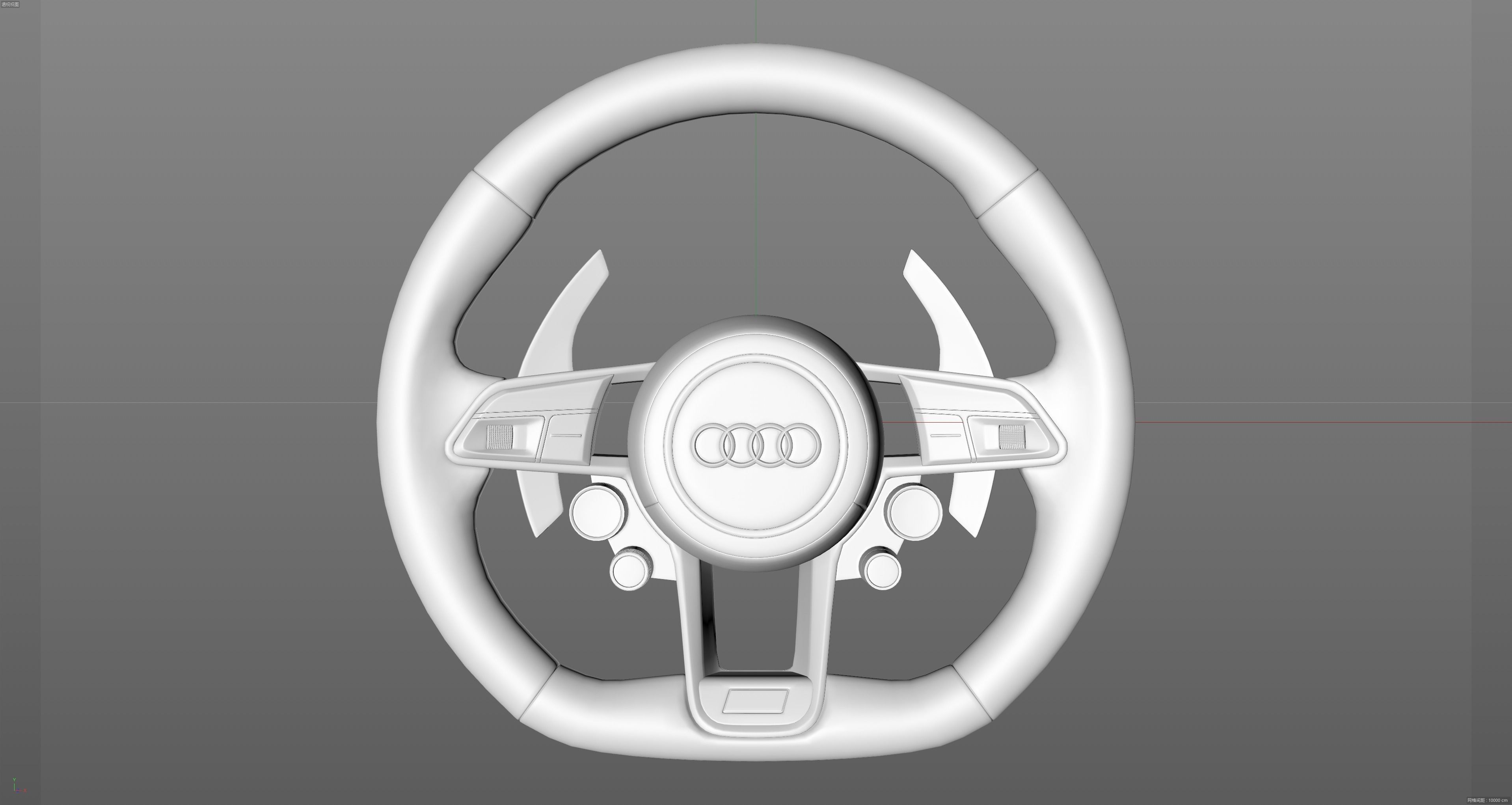 audi R8 Steering wheel 3D model_11