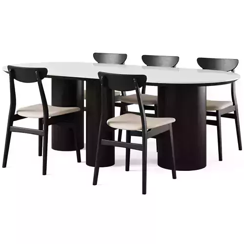 Elliston Dining Table and Rodham Chair