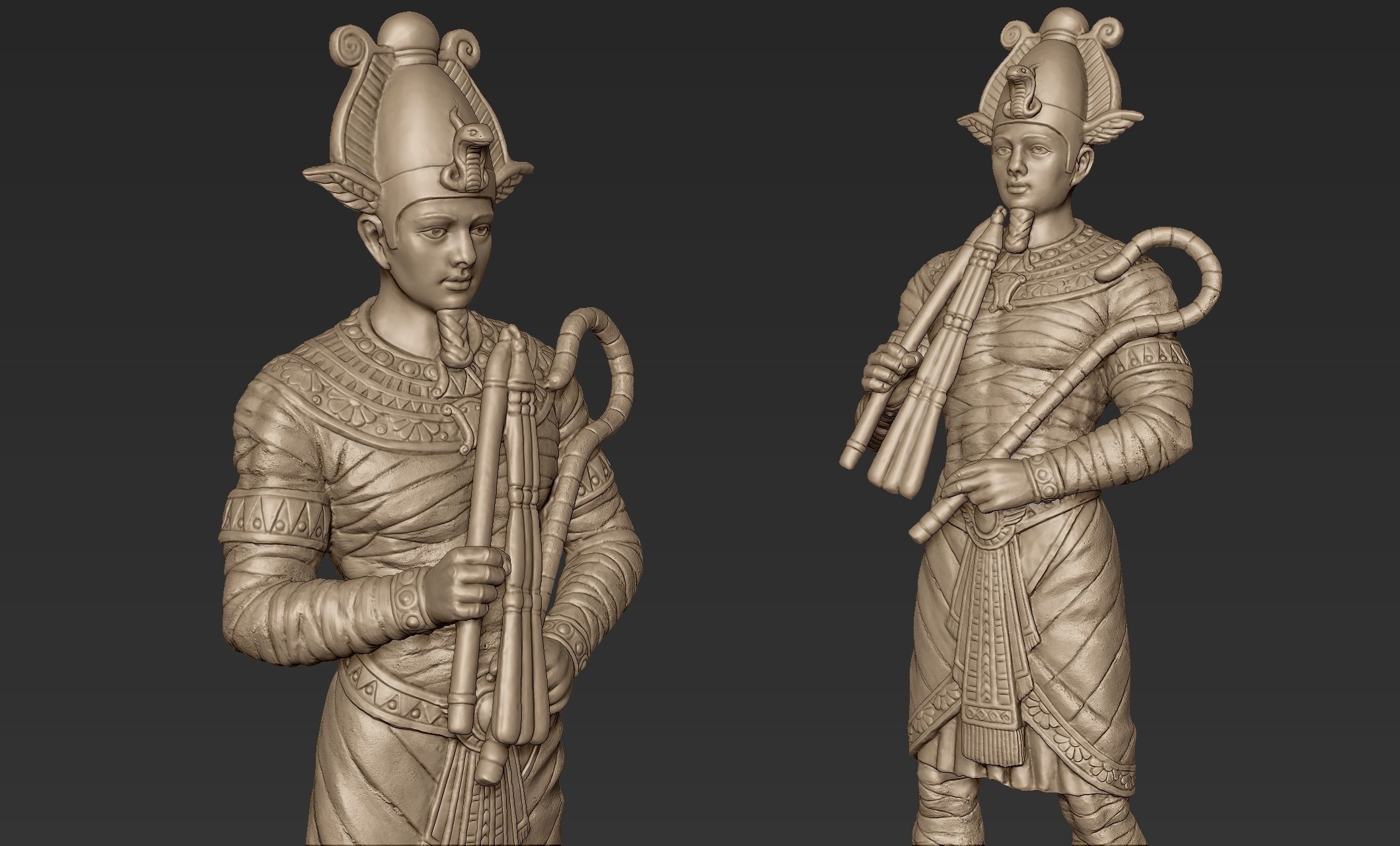 God of Ancient Egypt Osiris 3D model_5