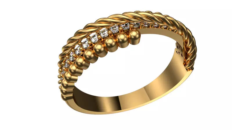 engagement ring Free 3D print model