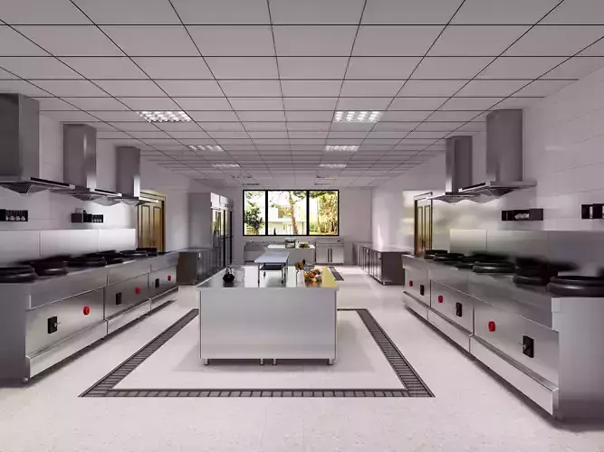 Commercial Kitchen 2 3D model