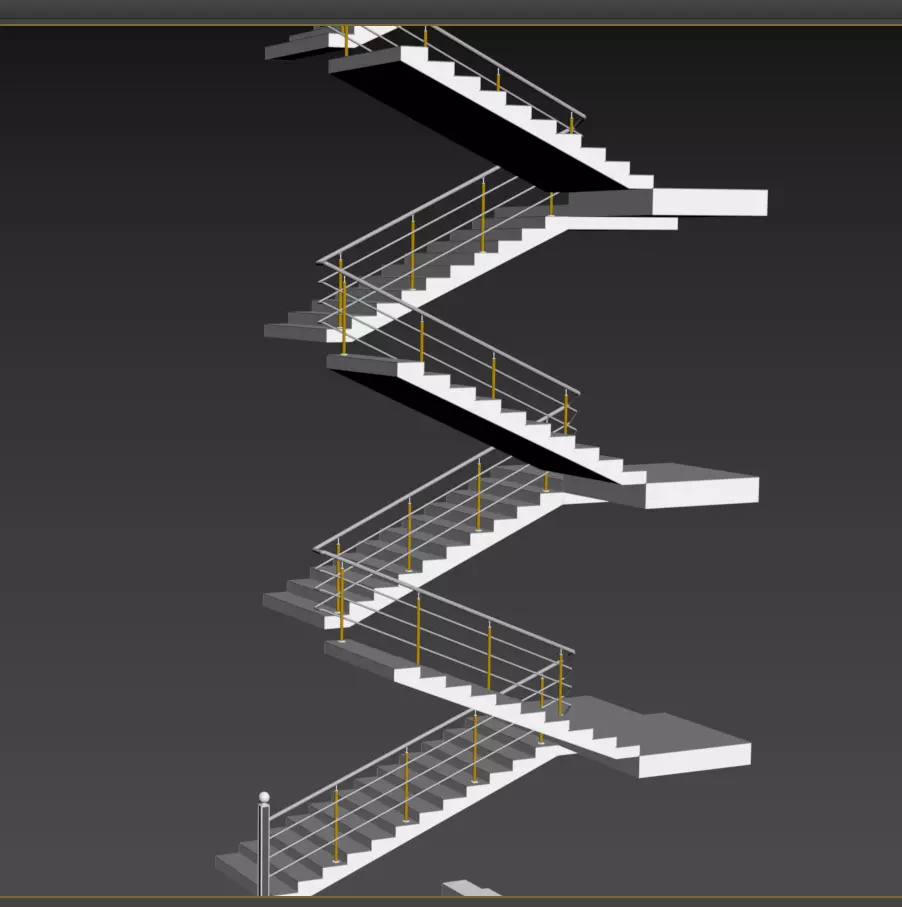 Stairs Free 3D model_0
