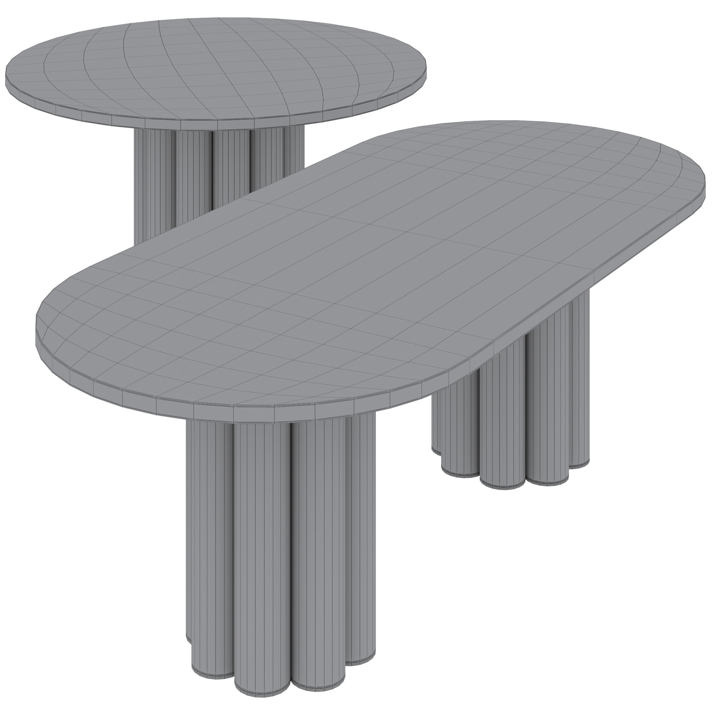 Dining table Riner and Ambon by Cazarina 3D model_4