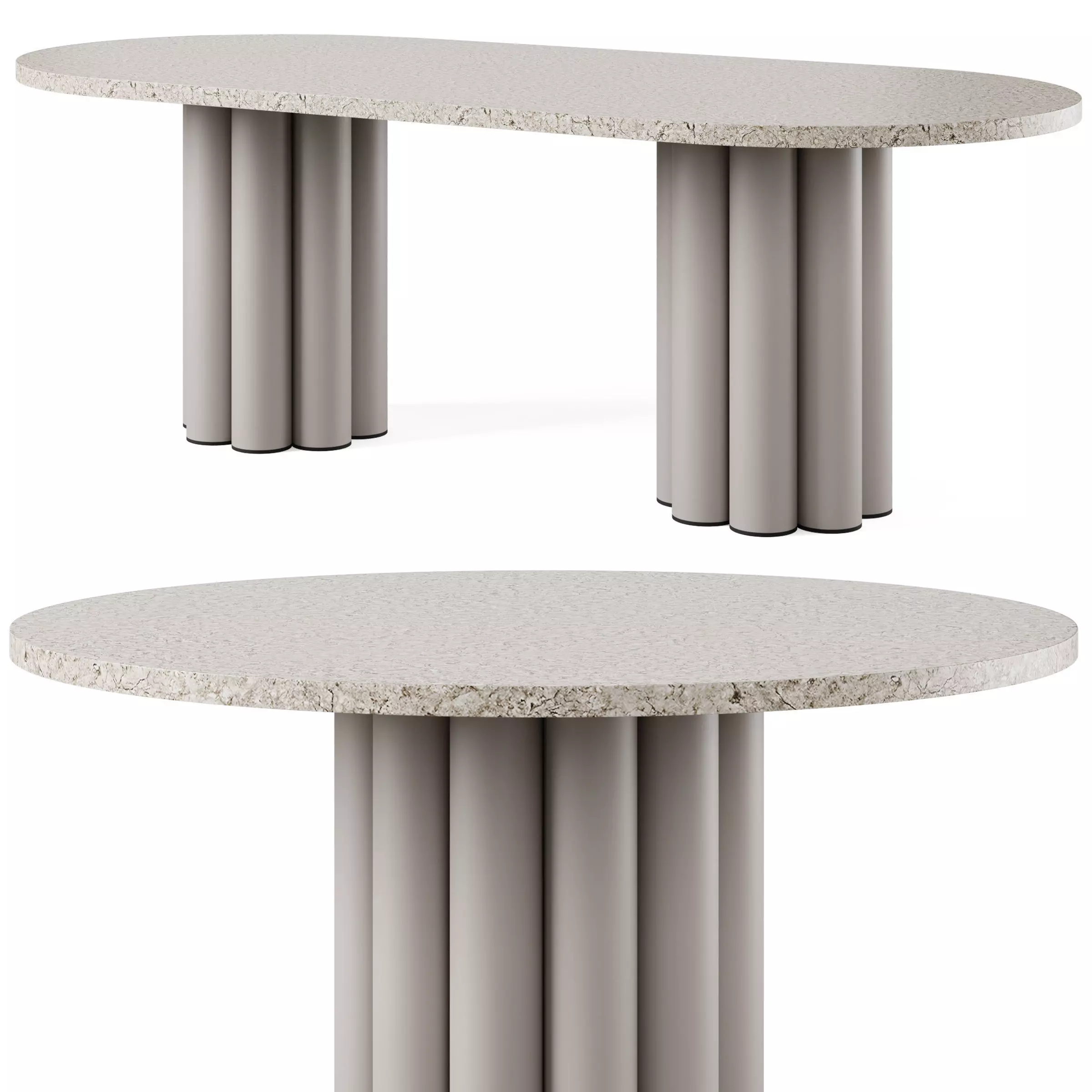 Dining table Riner and Ambon by Cazarina 3D model_0