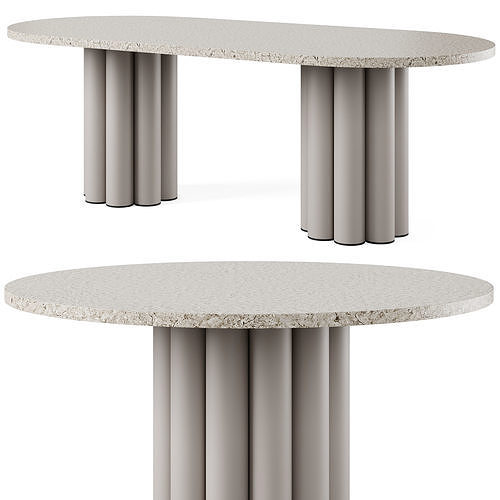 Dining table Riner and Ambon by Cazarina 3D model