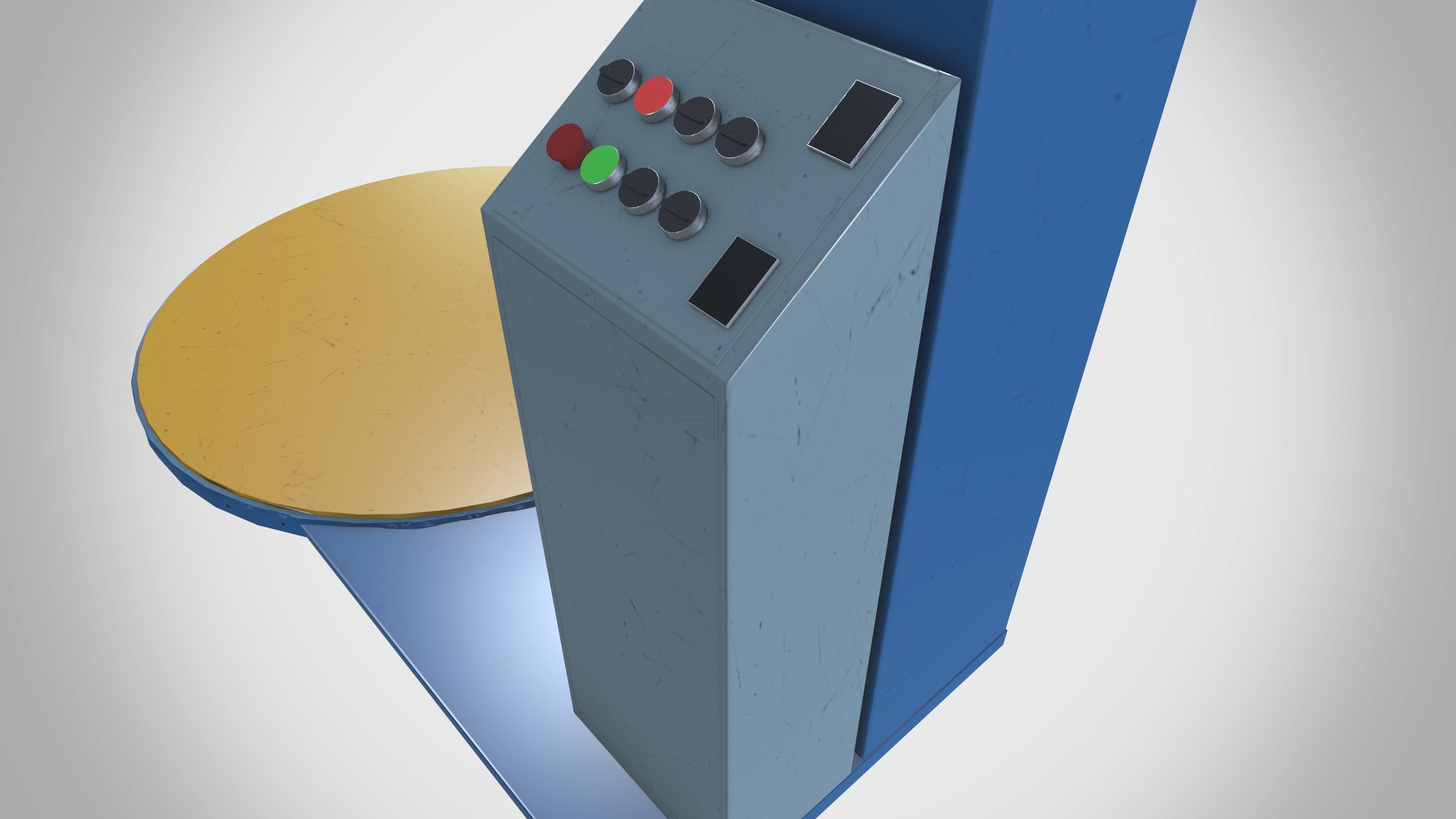 Plastic Wrapping Machine Low-poly 3D model_7