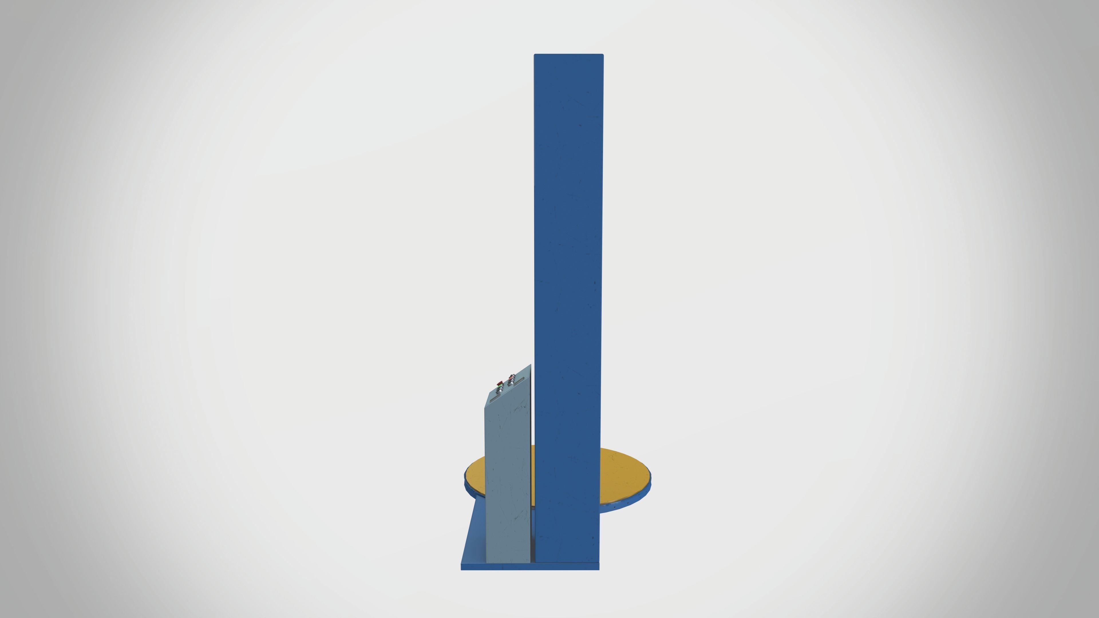 Plastic Wrapping Machine Low-poly 3D model_2