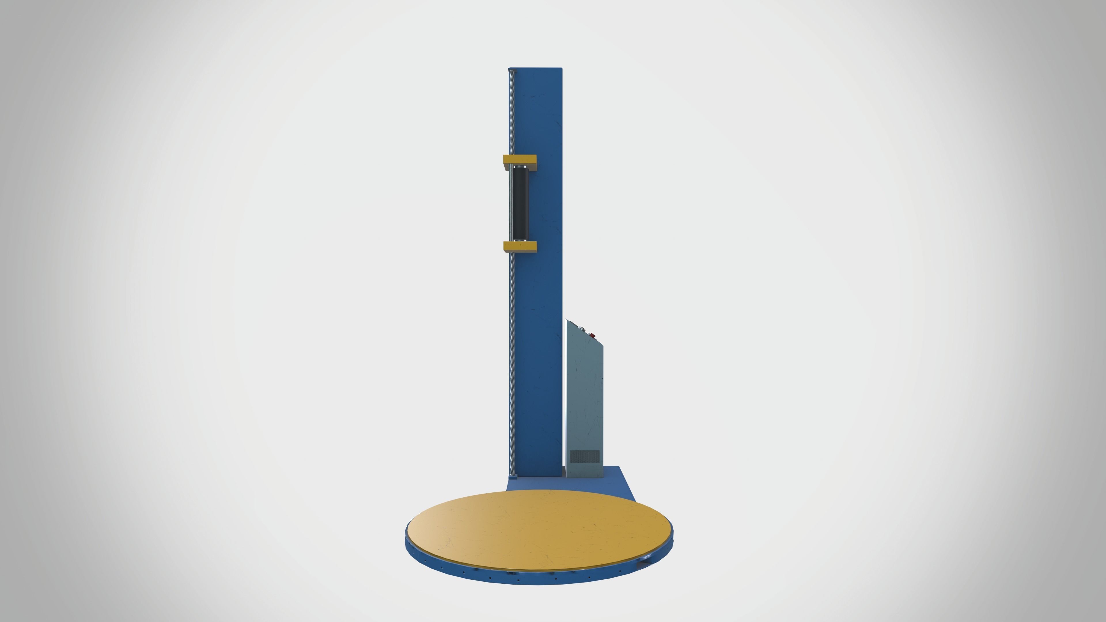 Plastic Wrapping Machine Low-poly 3D model_4