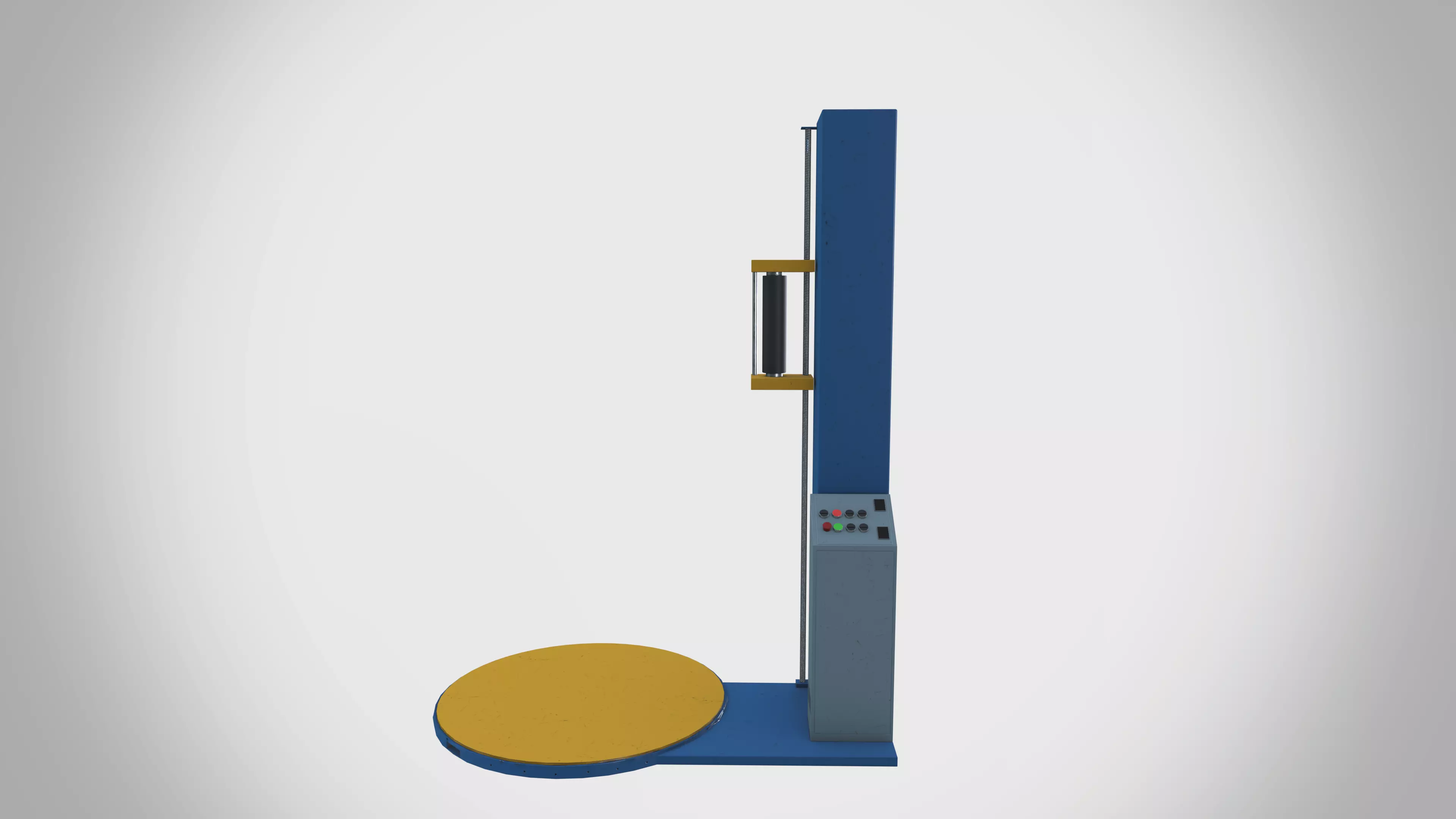 Plastic Wrapping Machine Low-poly 3D model_0