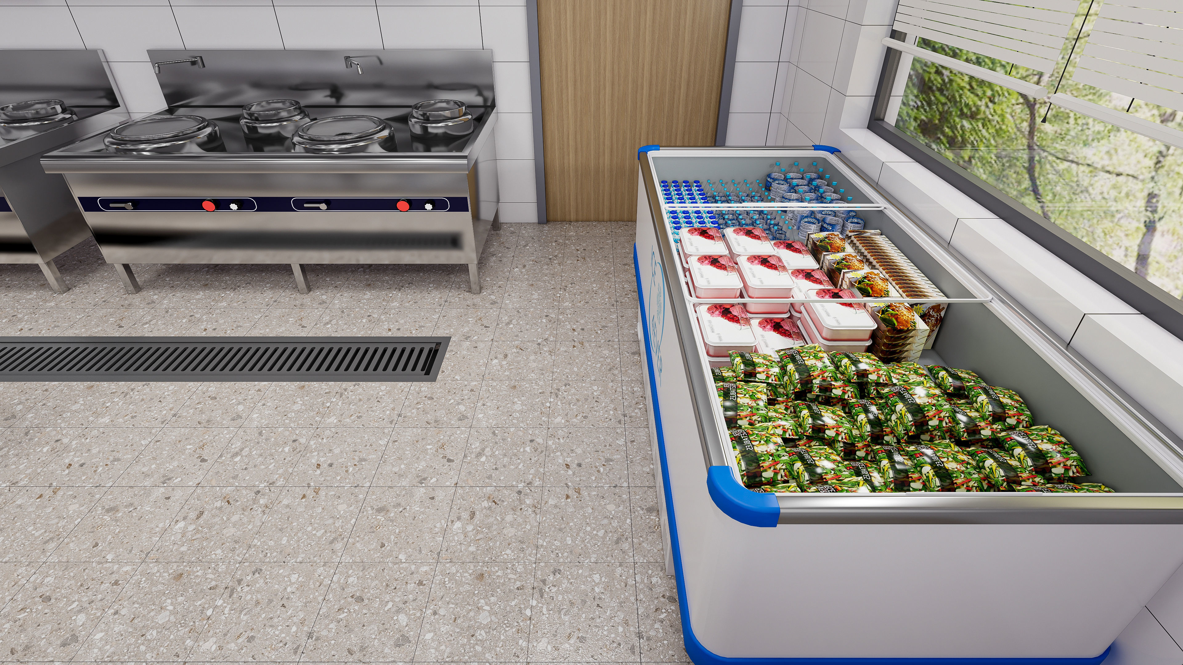 Commercial Kitchen 4 3D model_19