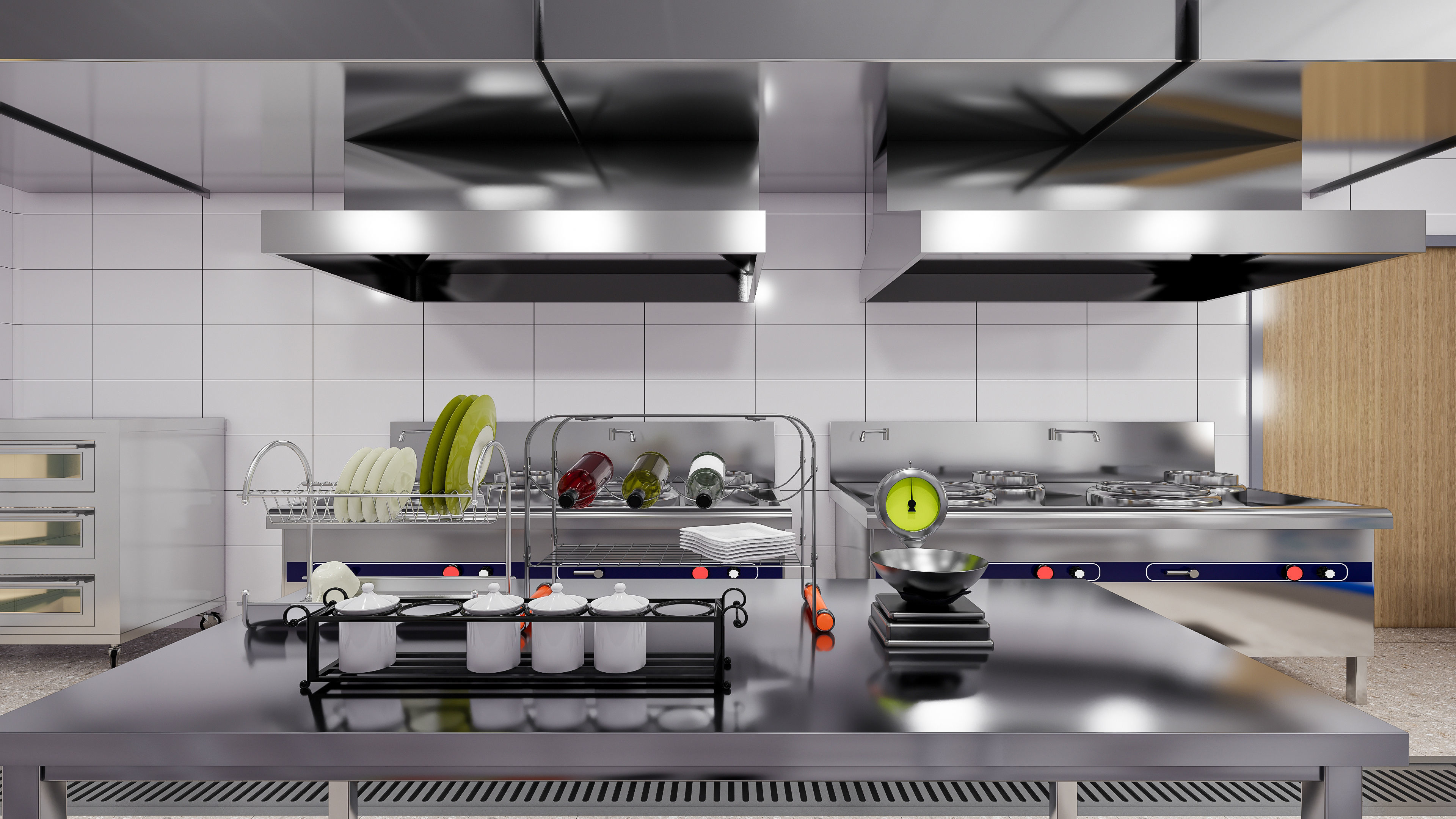 Commercial Kitchen 4 3D model_9