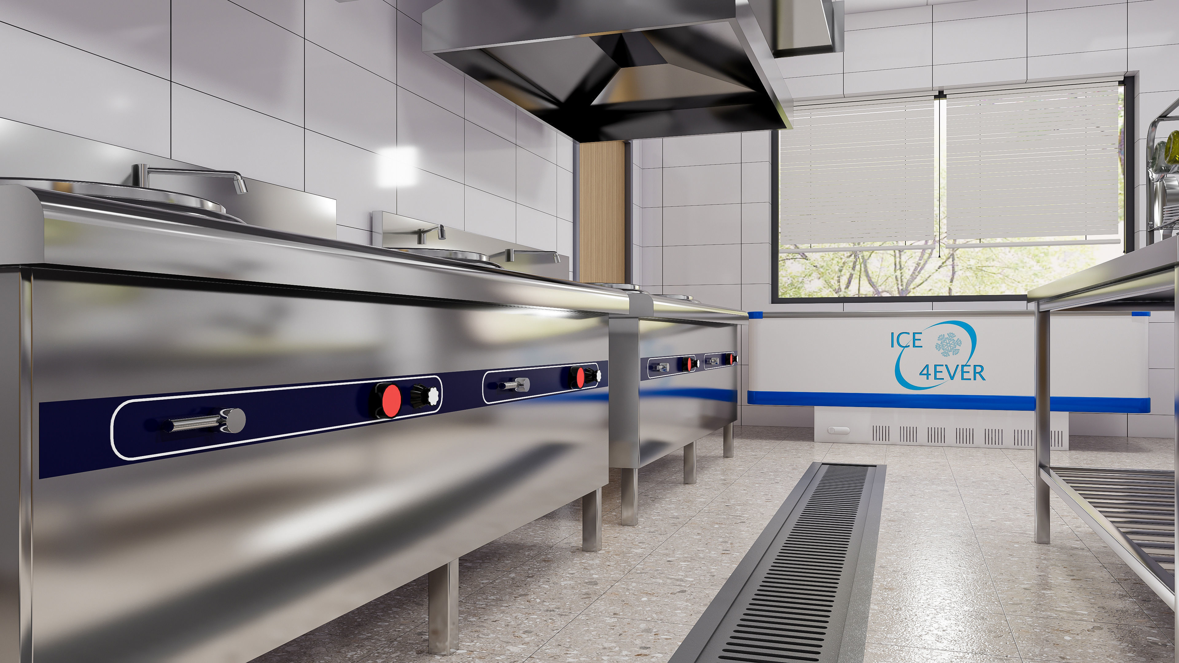 Commercial Kitchen 4 3D model_1