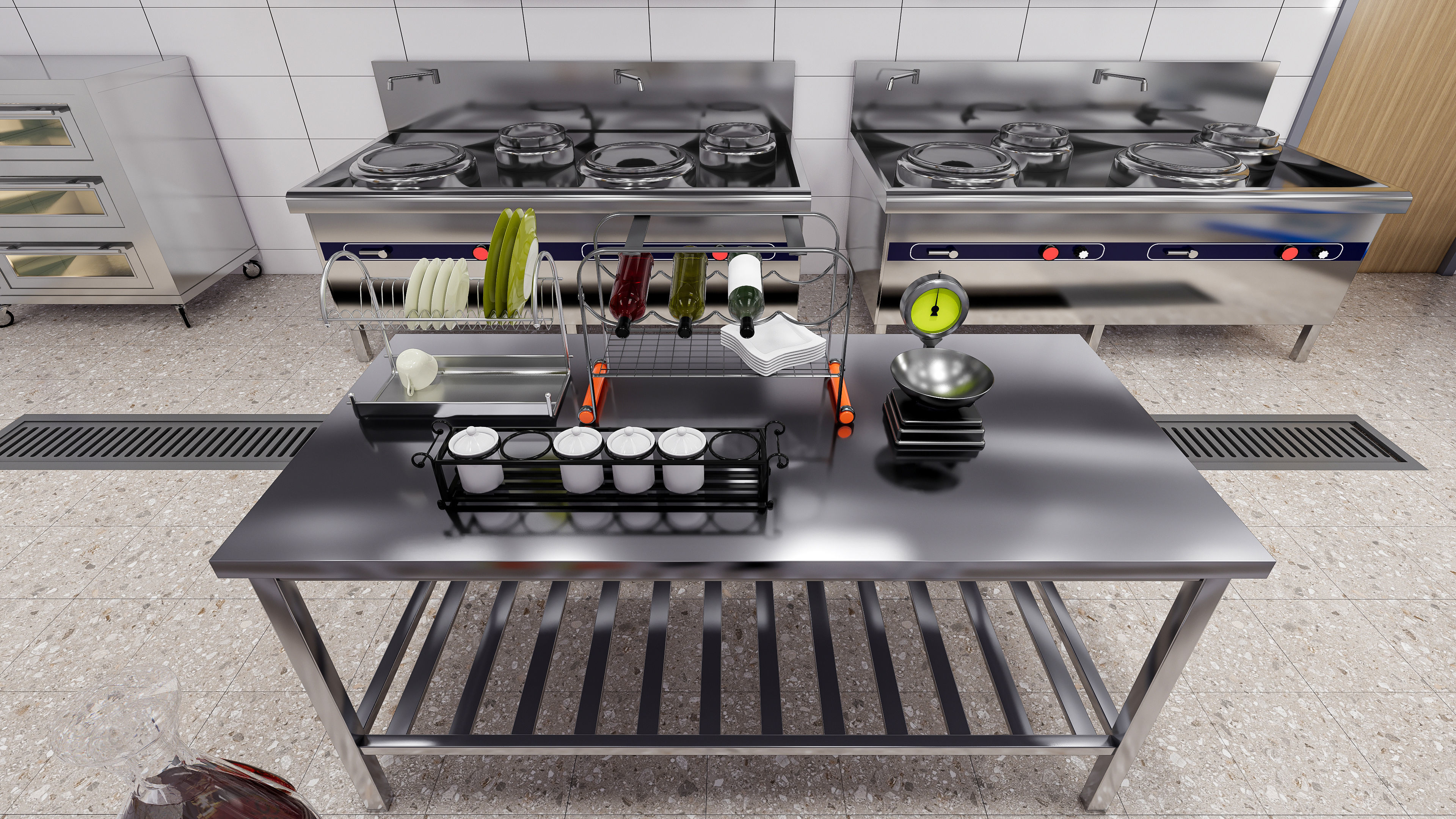 Commercial Kitchen 4 3D model_18