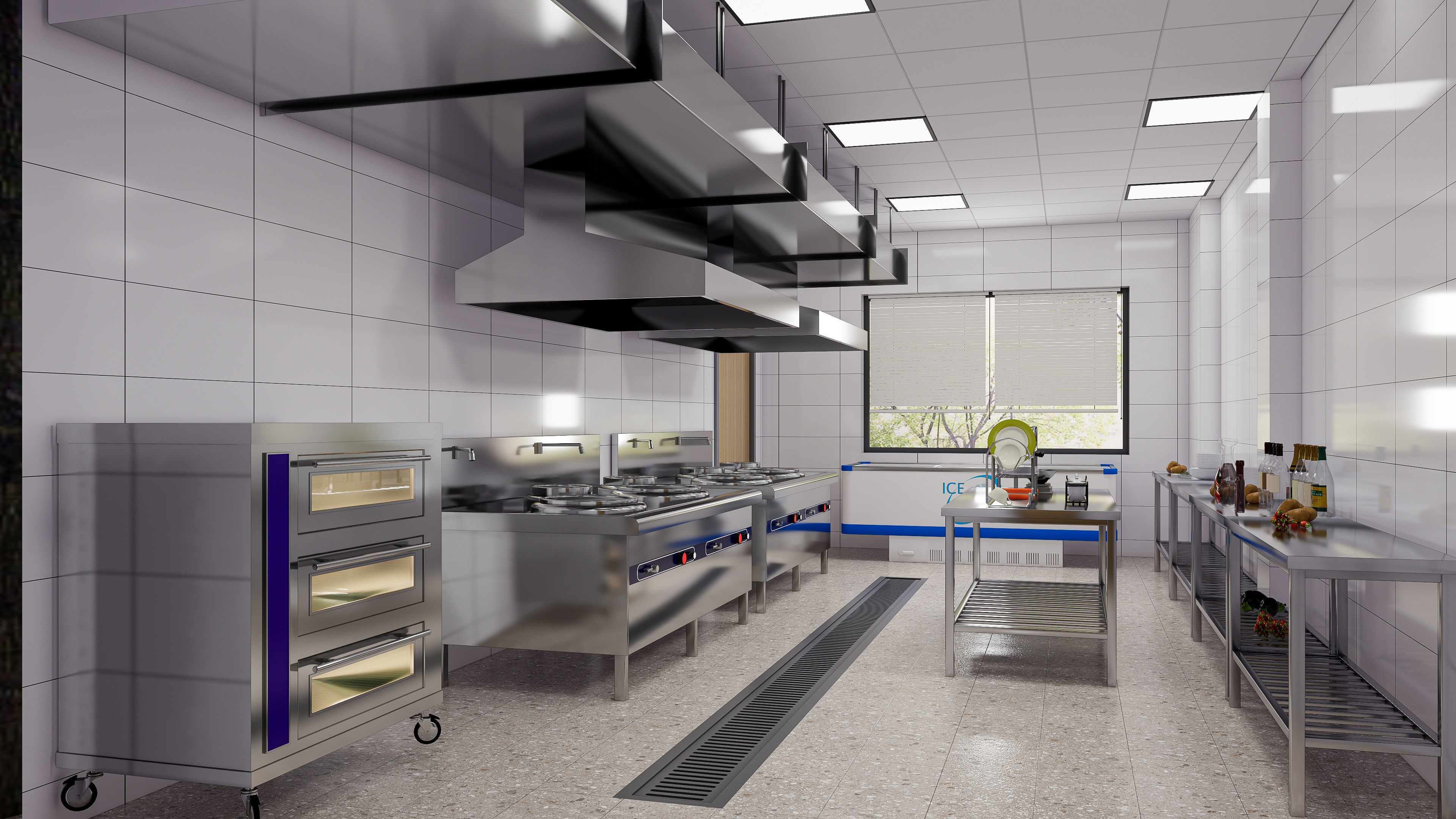 Commercial Kitchen 4 3D model_5