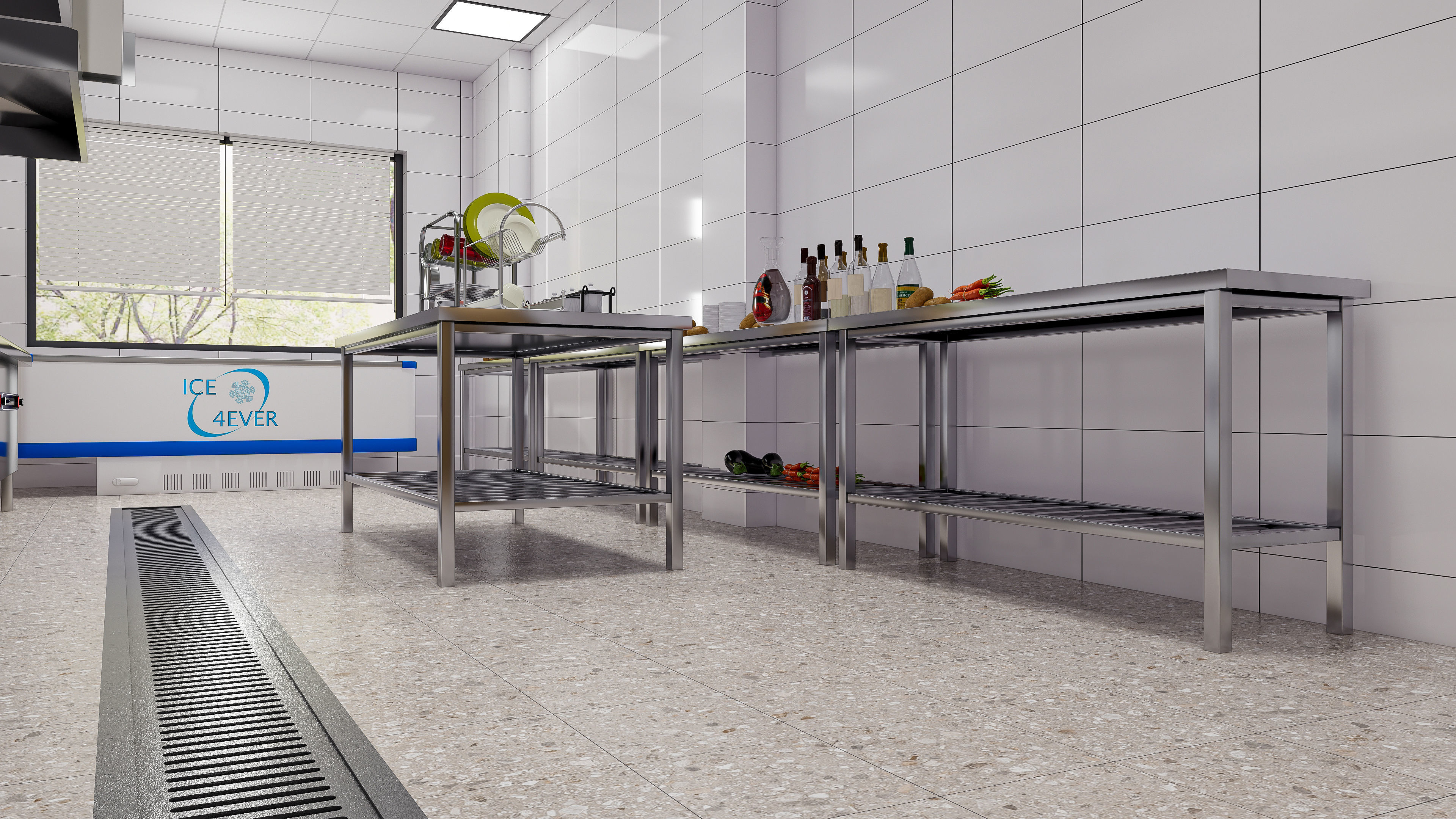Commercial Kitchen 4 3D model_8