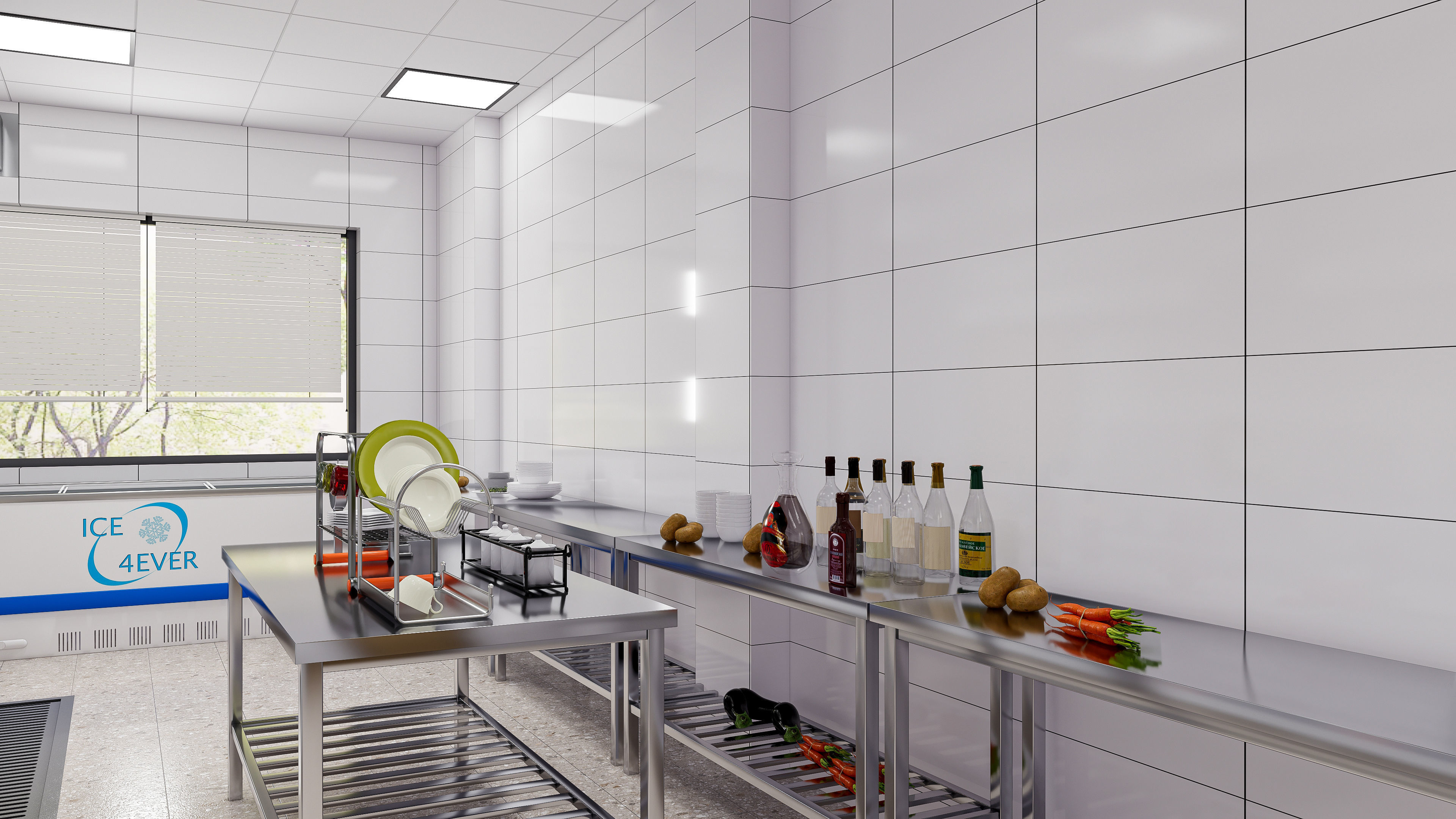 Commercial Kitchen 4 3D model_4