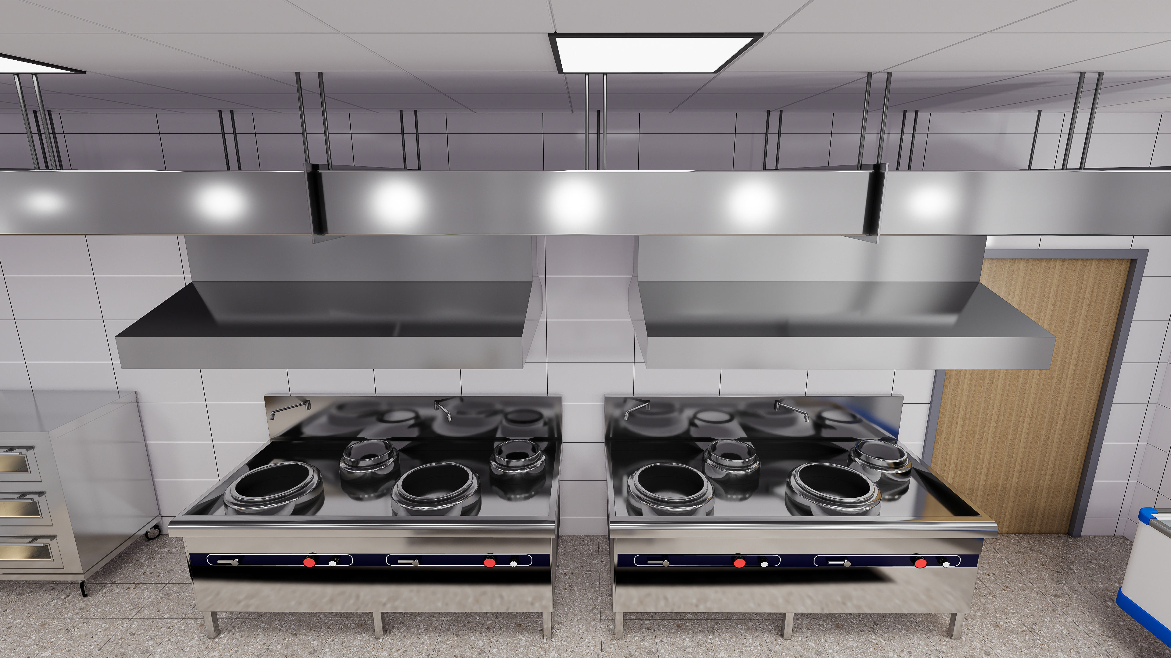 Commercial Kitchen 4 3D model_16