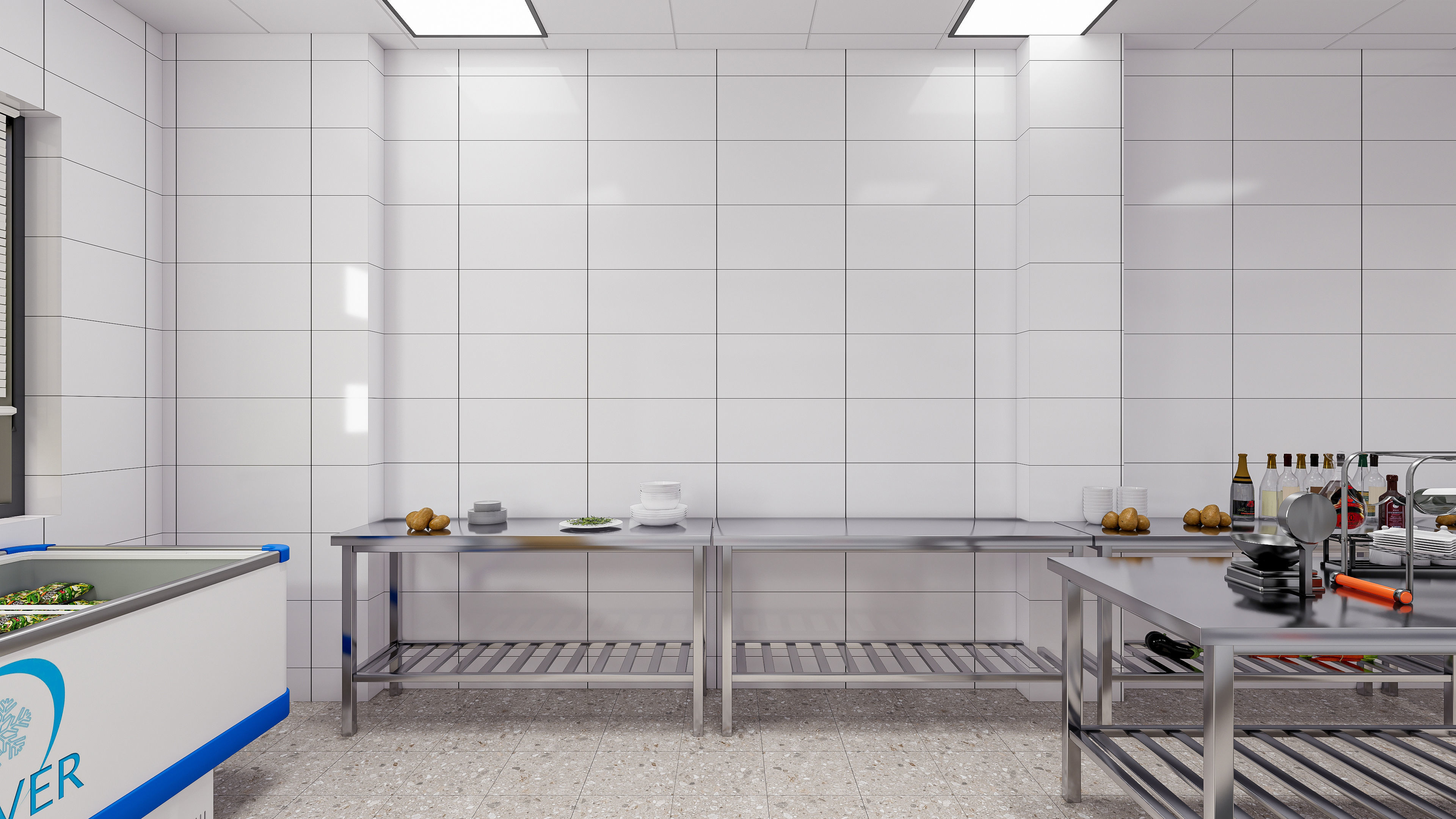 Commercial Kitchen 4 3D model_12