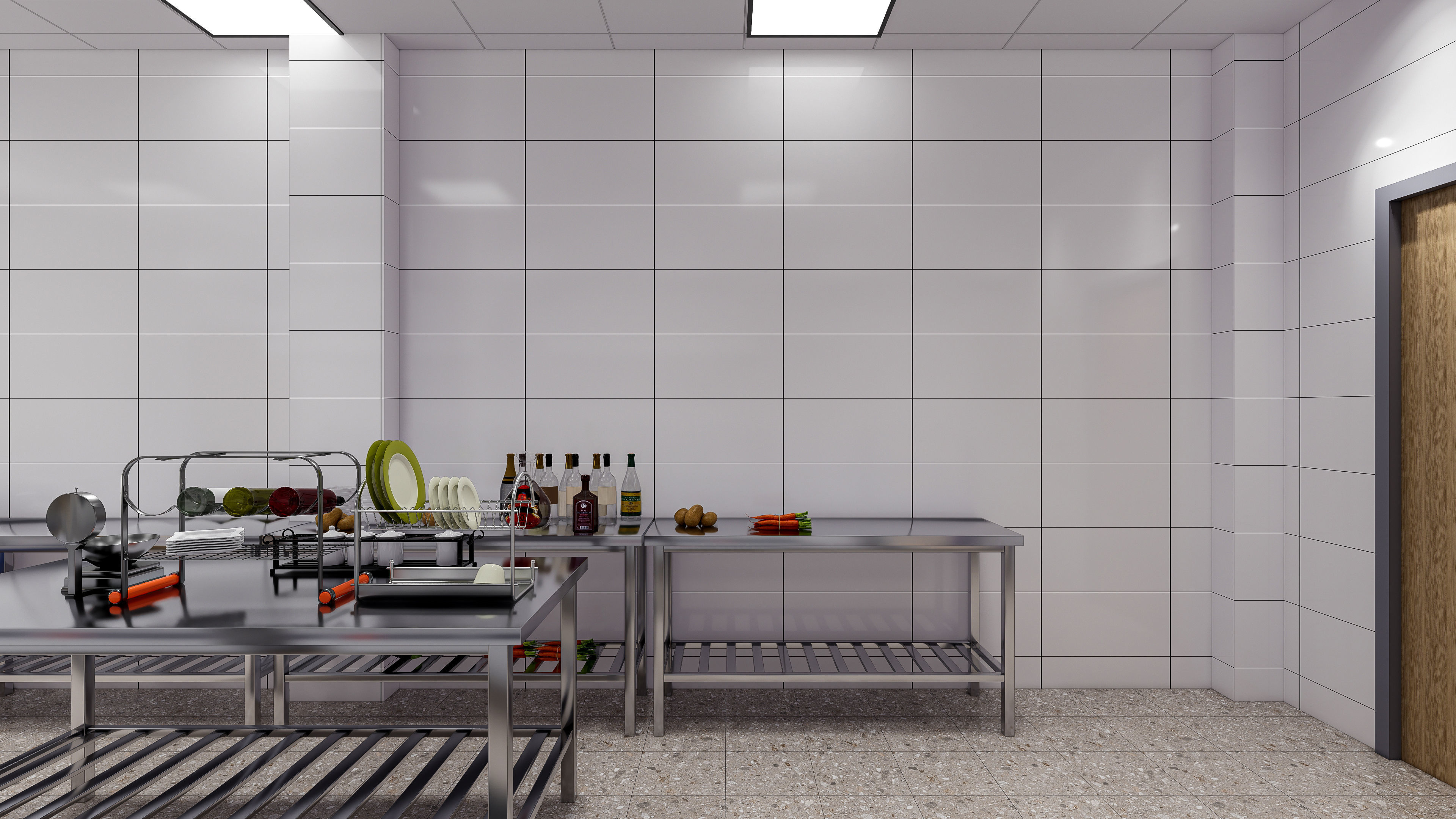 Commercial Kitchen 4 3D model_17