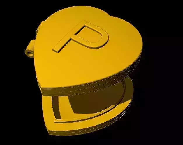 photo heart pendant 3dm and stl file