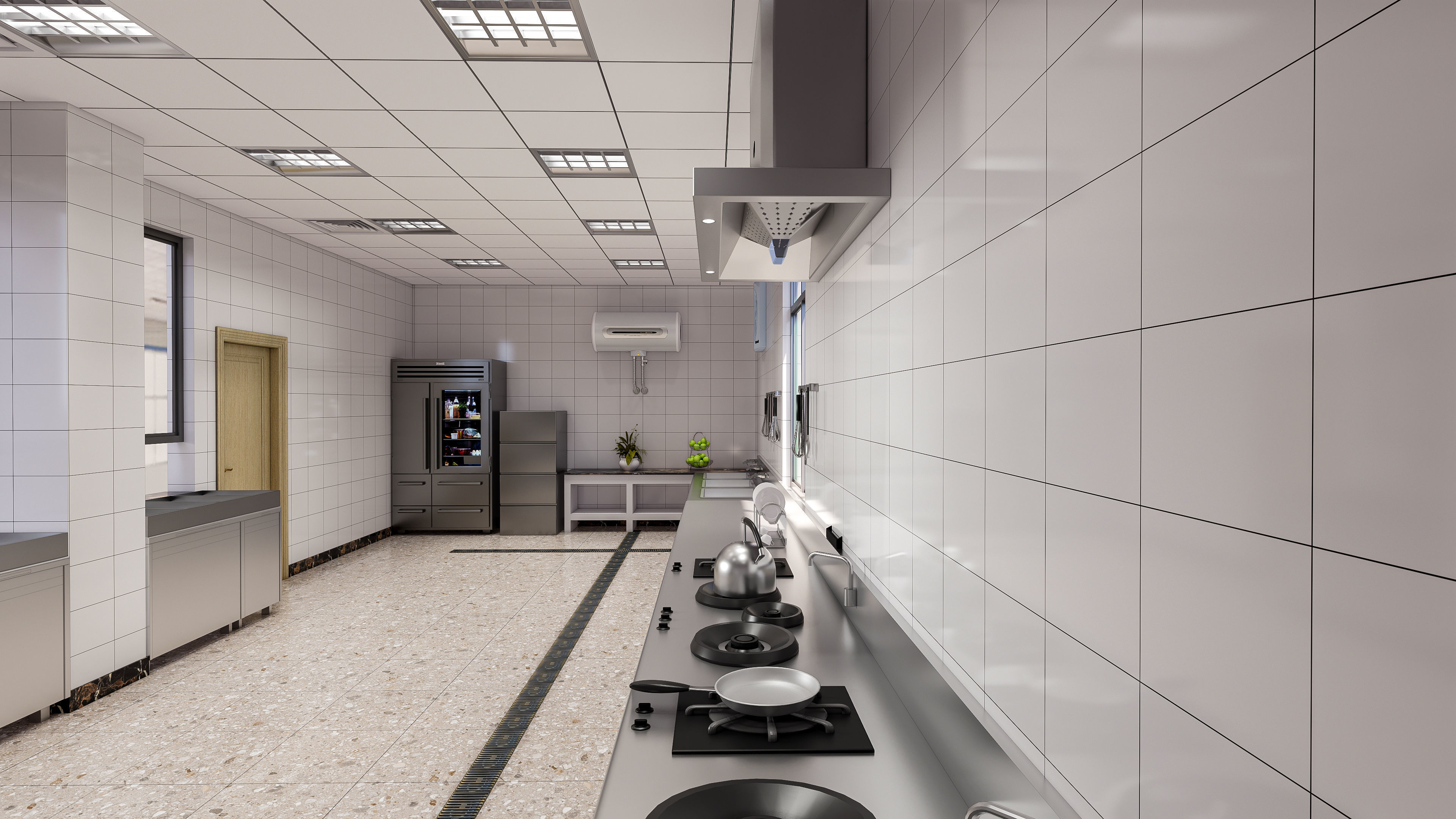 Commercial Kitchen 5 3D model_13