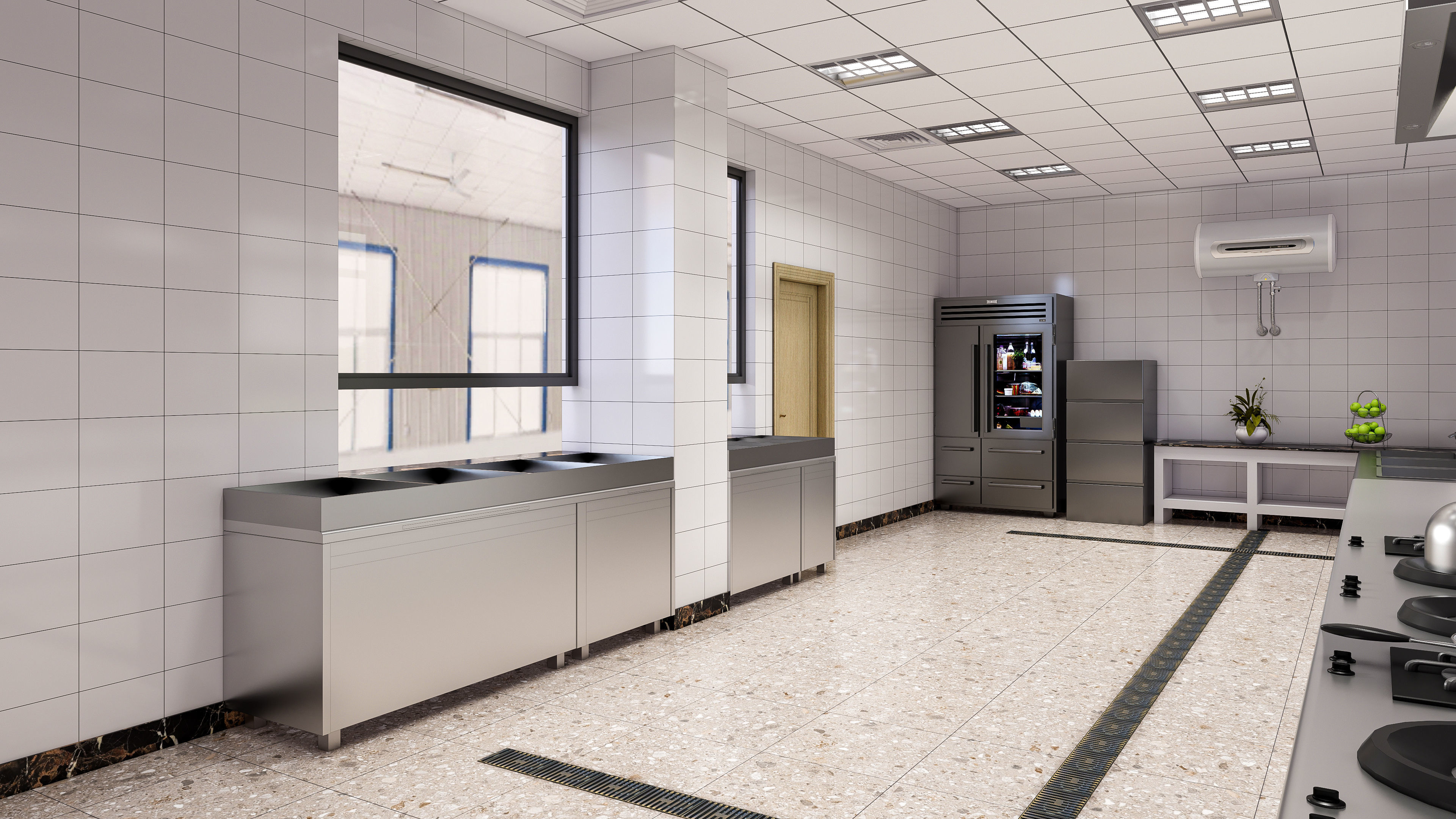 Commercial Kitchen 5 3D model_1