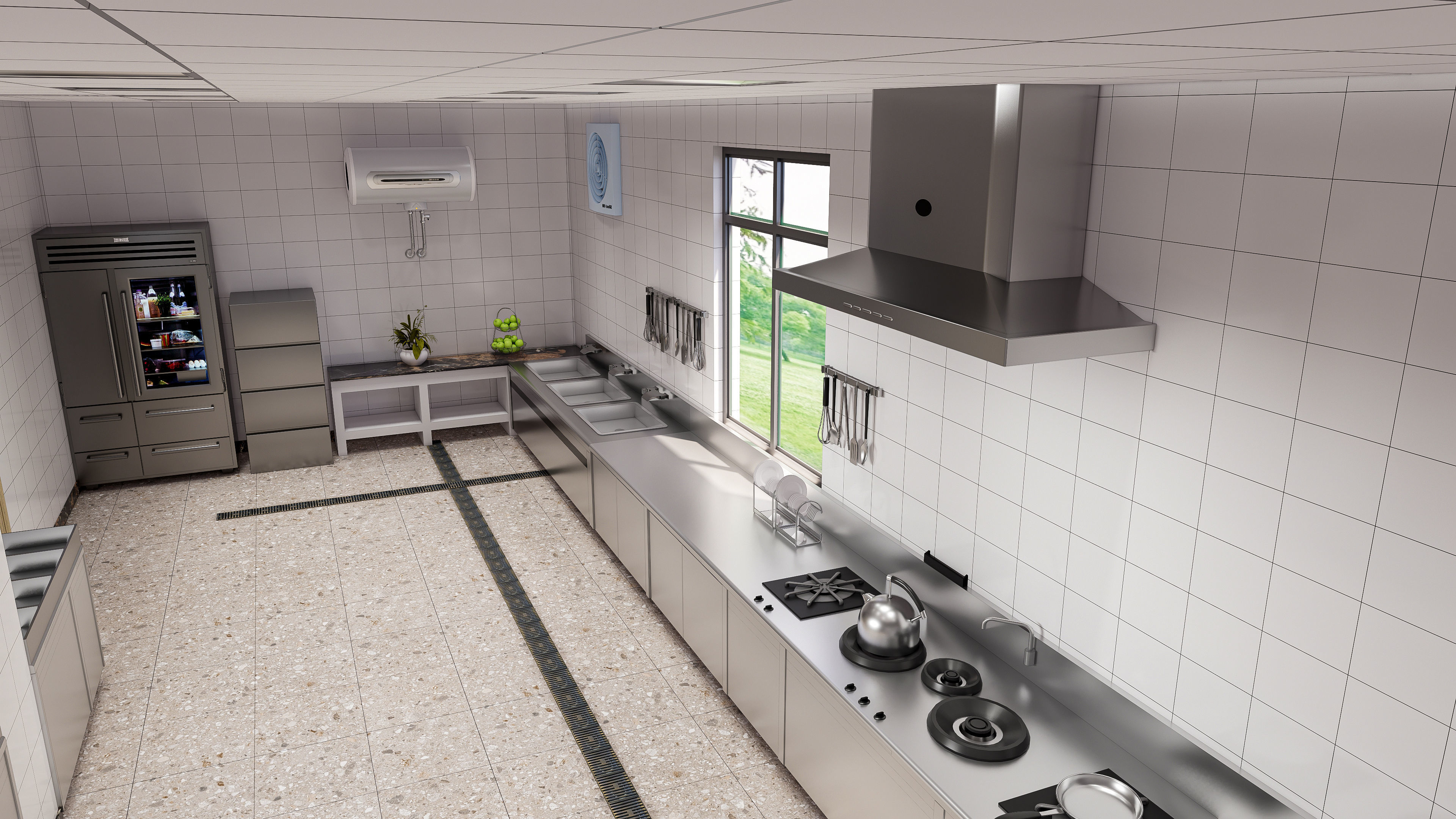Commercial Kitchen 5 3D model_8