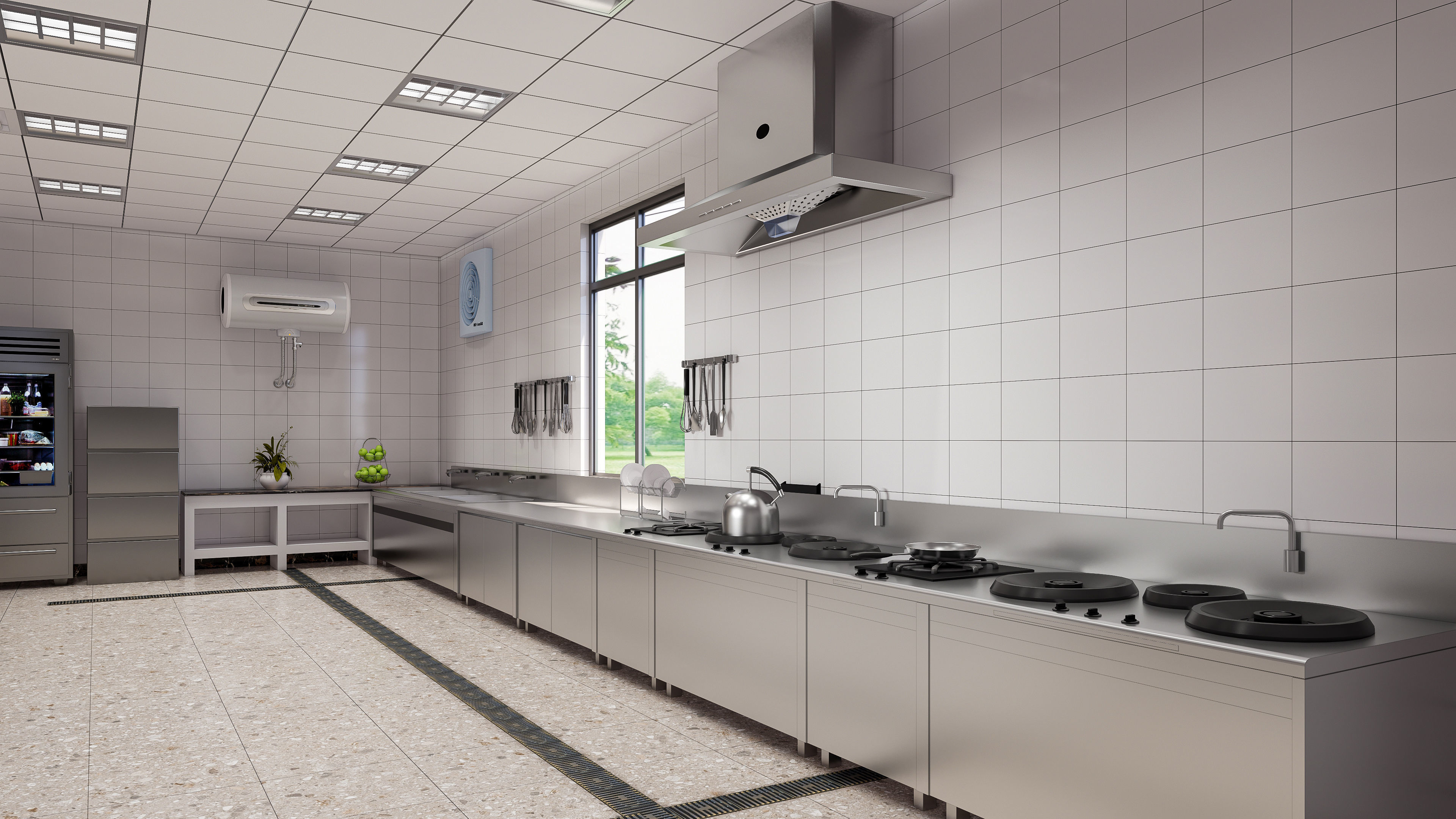 Commercial Kitchen 5 3D model_2
