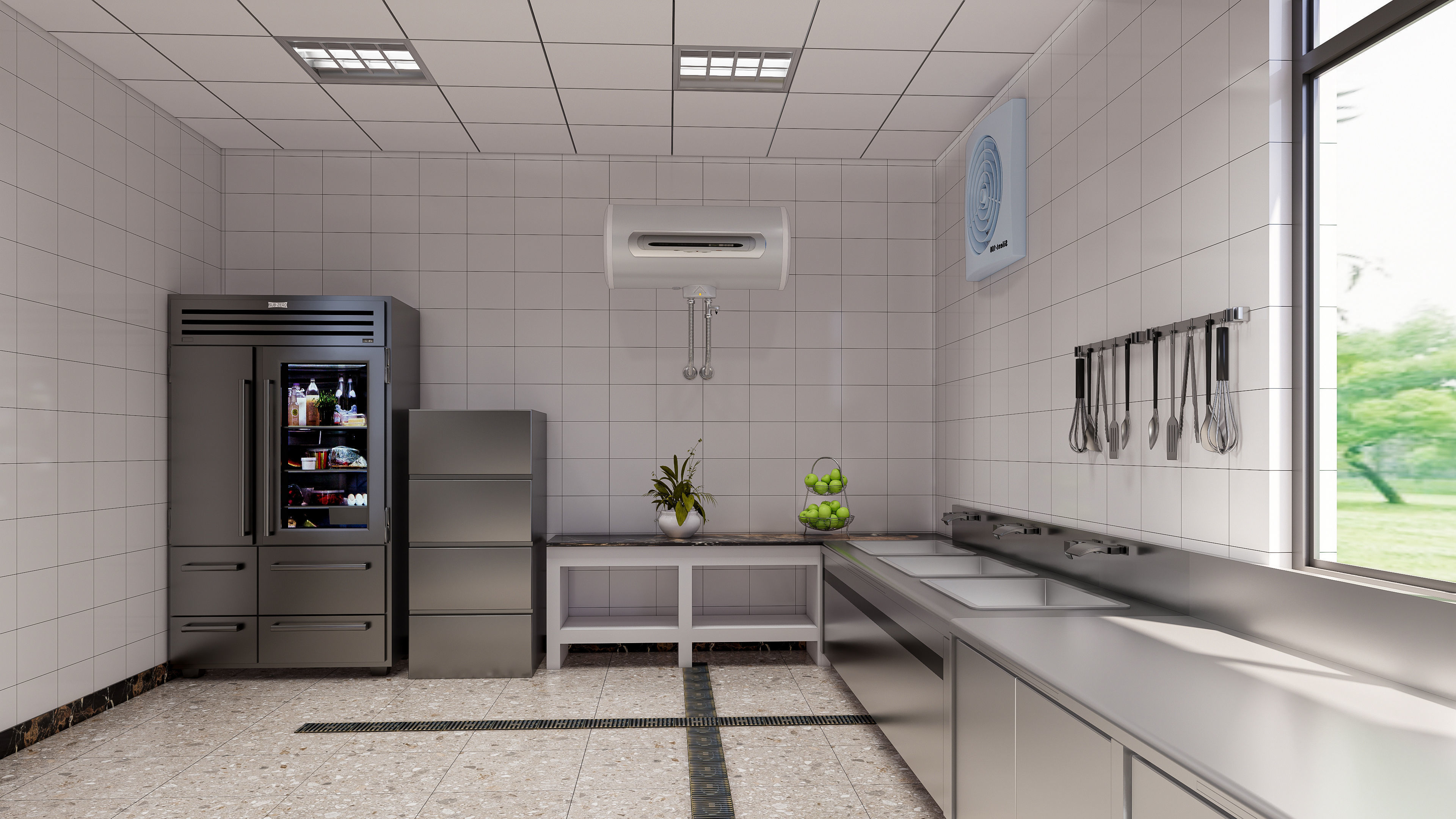 Commercial Kitchen 5 3D model_5